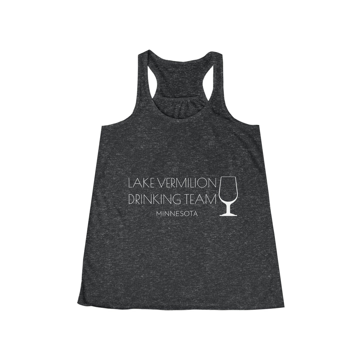 Lake Vermilion Drinkin Team - Wine - Women's Flowy Racerback Tank