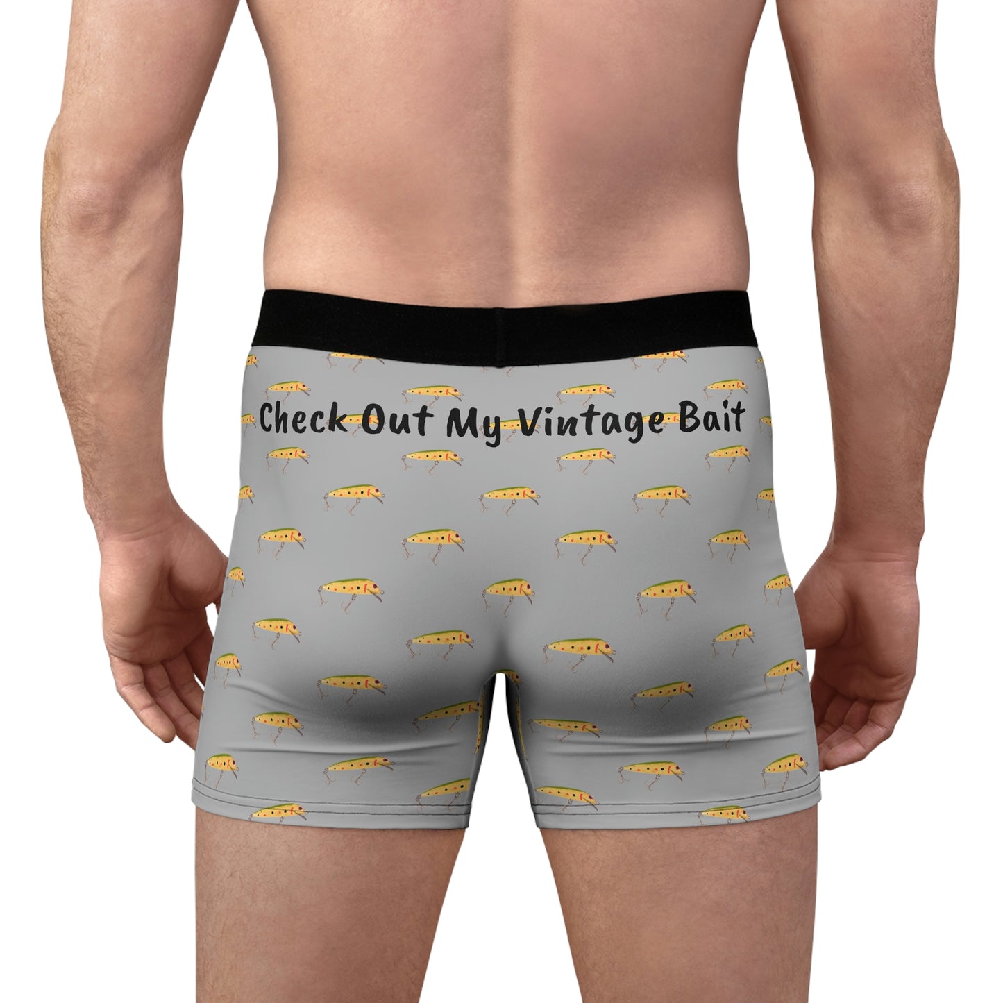 Check Out My Vintage Bait- Fishing Undies - Men's Boxer Briefs