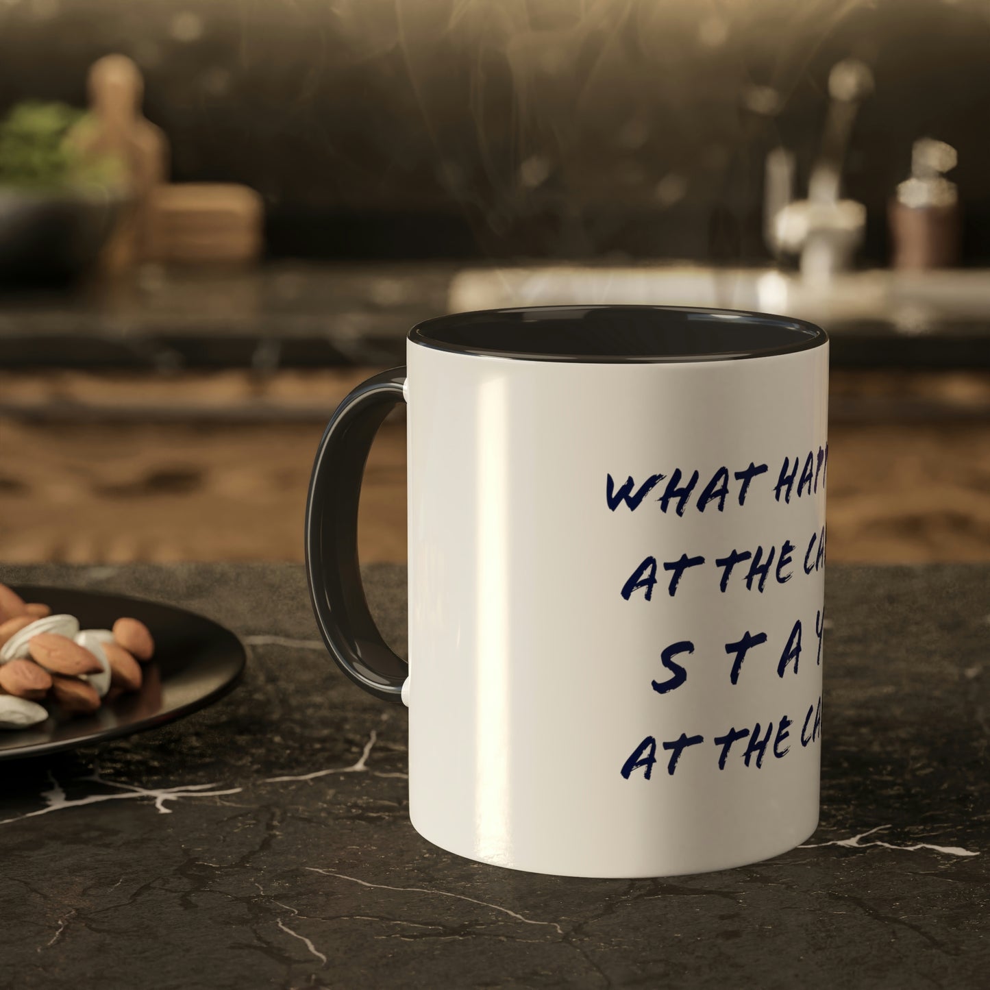 What Happens At The Cabin - Colorful Mugs, 11oz