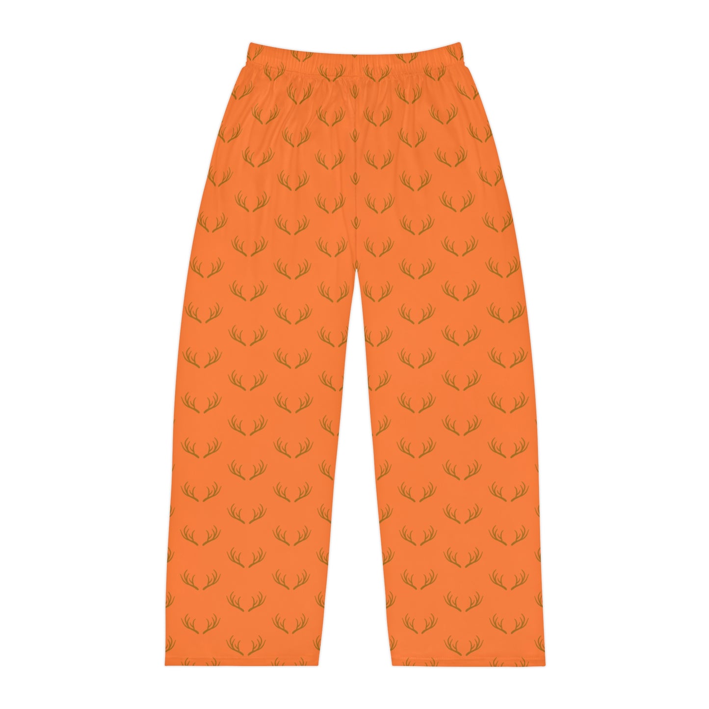Antlers - Hunting Theme - Men's Pajama Pants - Orange
