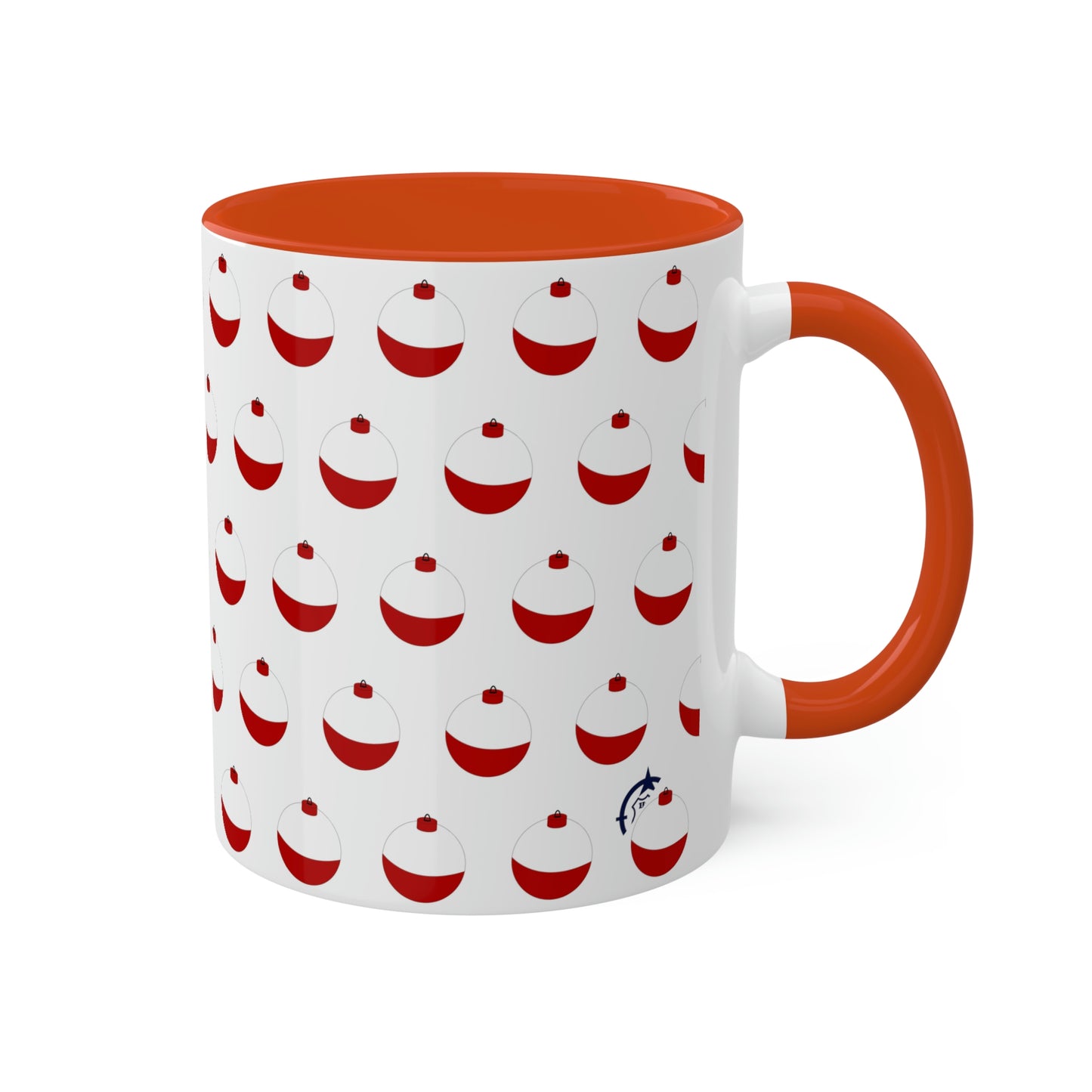 Traditional Red & White Bobber - Colorful Mugs, 11oz