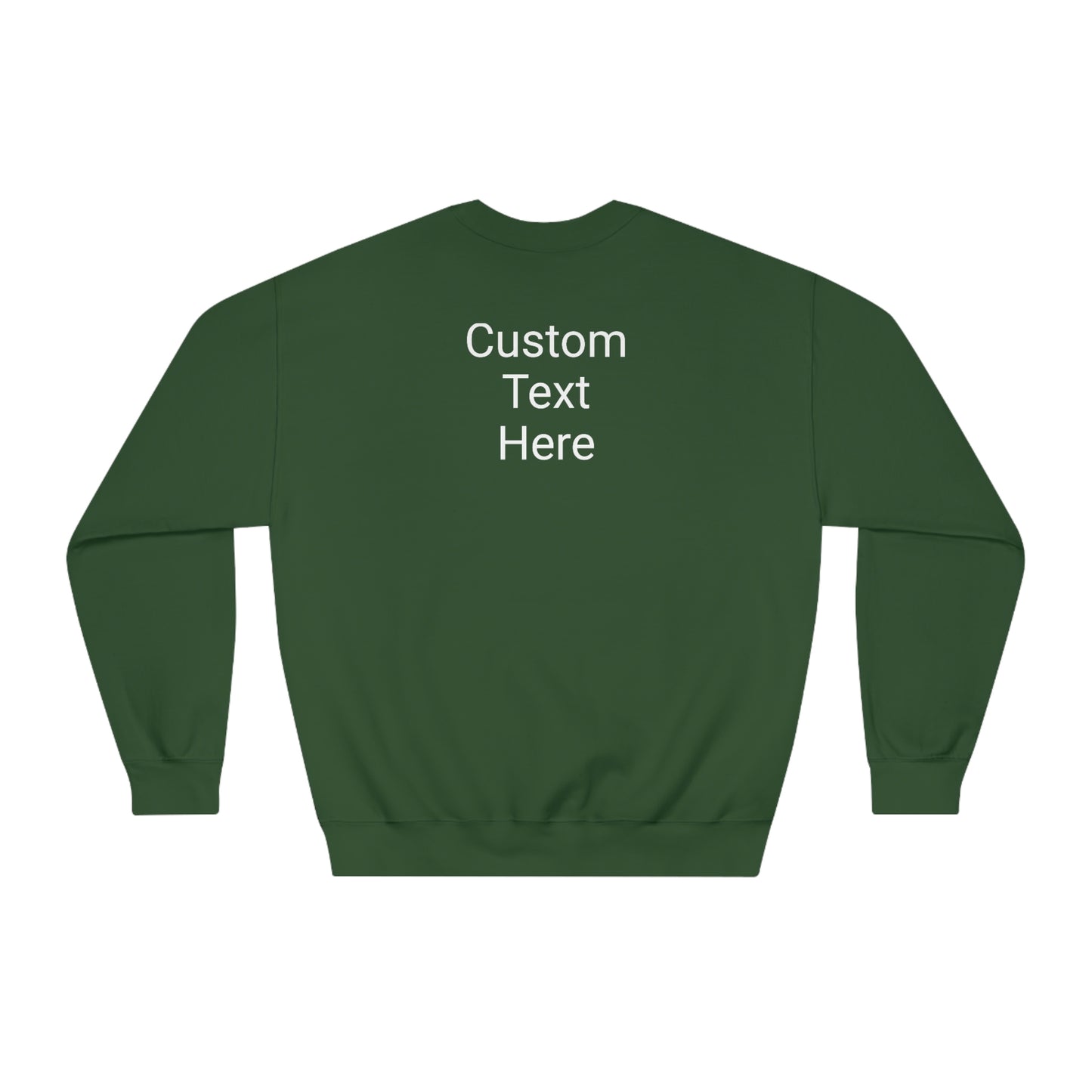What Happens North of Hwy 2 - With Personalized Back - Unisex DryBlend® Crewneck Sweatshirt