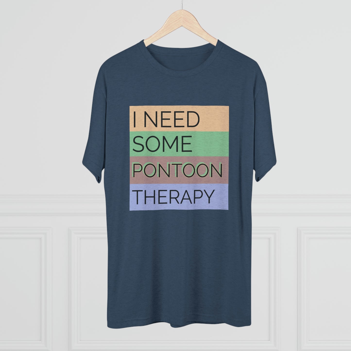 Pontoon Therapy - Unisex Tri-Blend Crew Tee