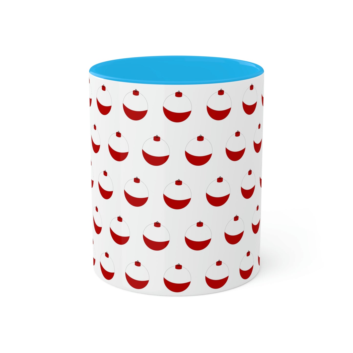 Traditional Red & White Bobber - Colorful Mugs, 11oz