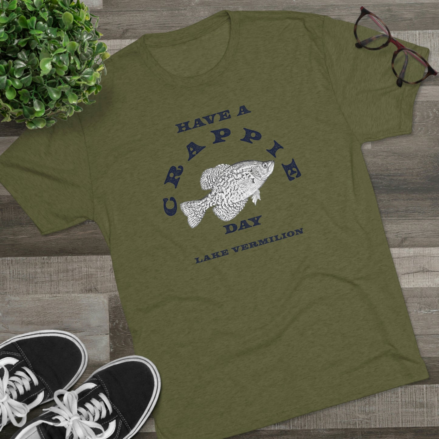 Crappie Day - Lake Vermilion - Unisex Tri-Blend Crew Tee