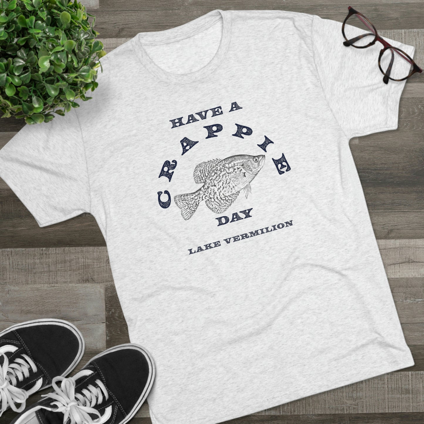Crappie Day - Lake Vermilion - Unisex Tri-Blend Crew Tee