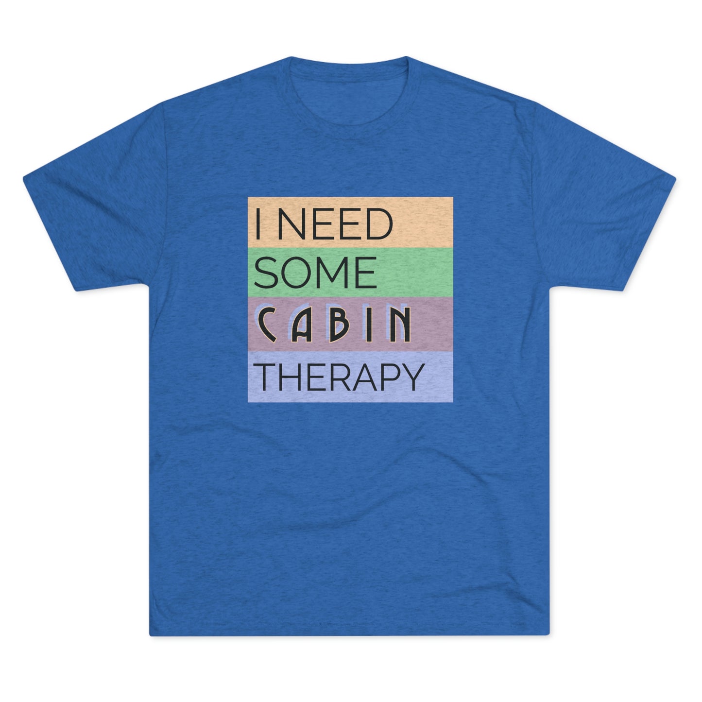 Cabin Therapy - Unisex Tri-Blend Crew Tee