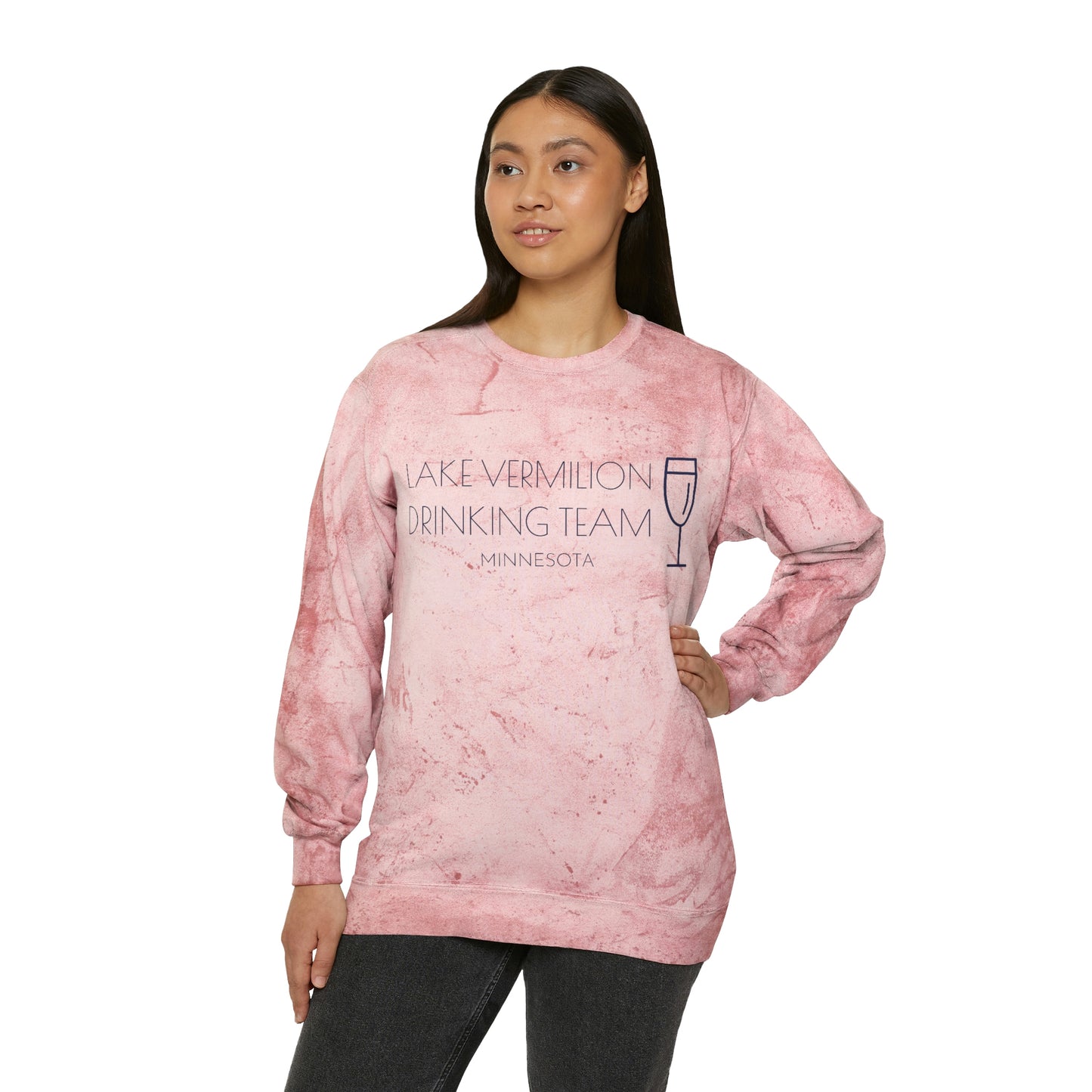 Lake Vermilion Drinking Team - MN - Unisex Color Blast Crewneck Sweatshirt