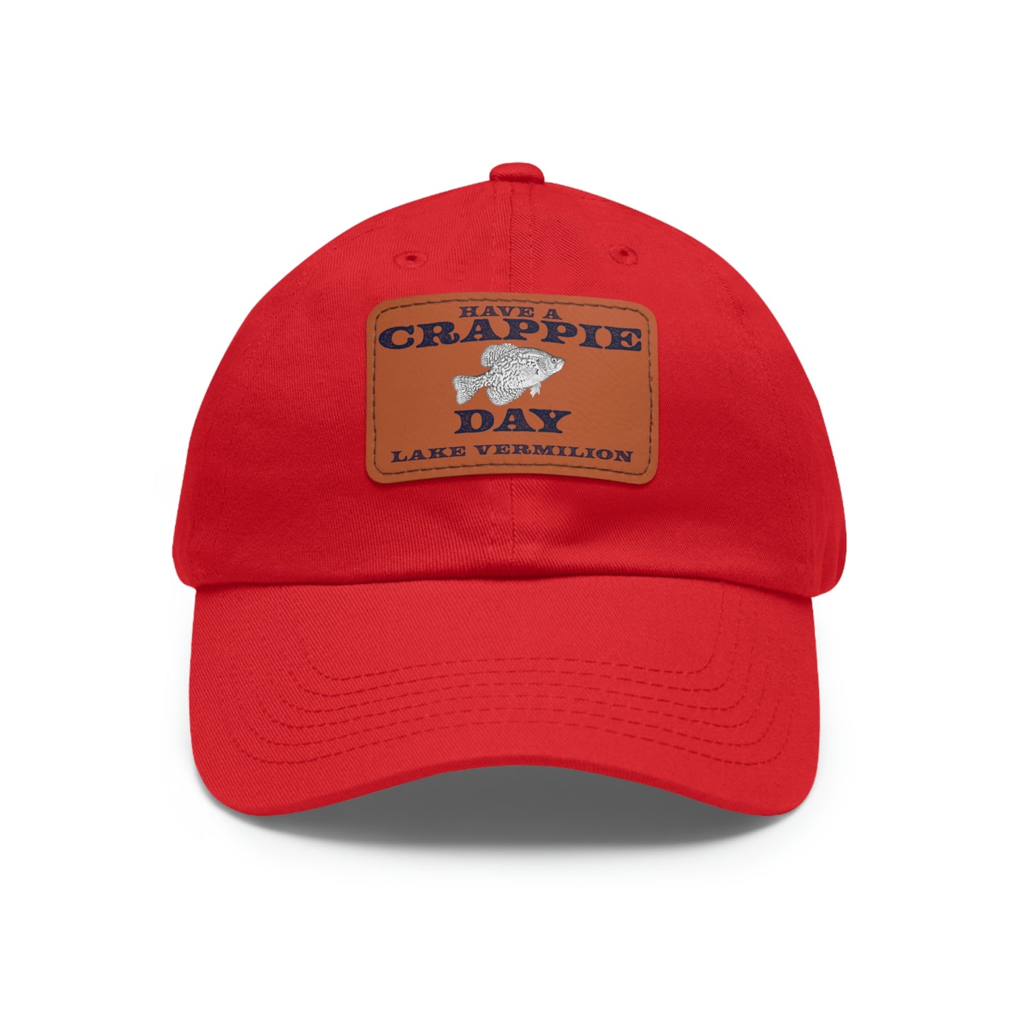 Crappie Day - Lake Vermilion - Hat - Leather Patch