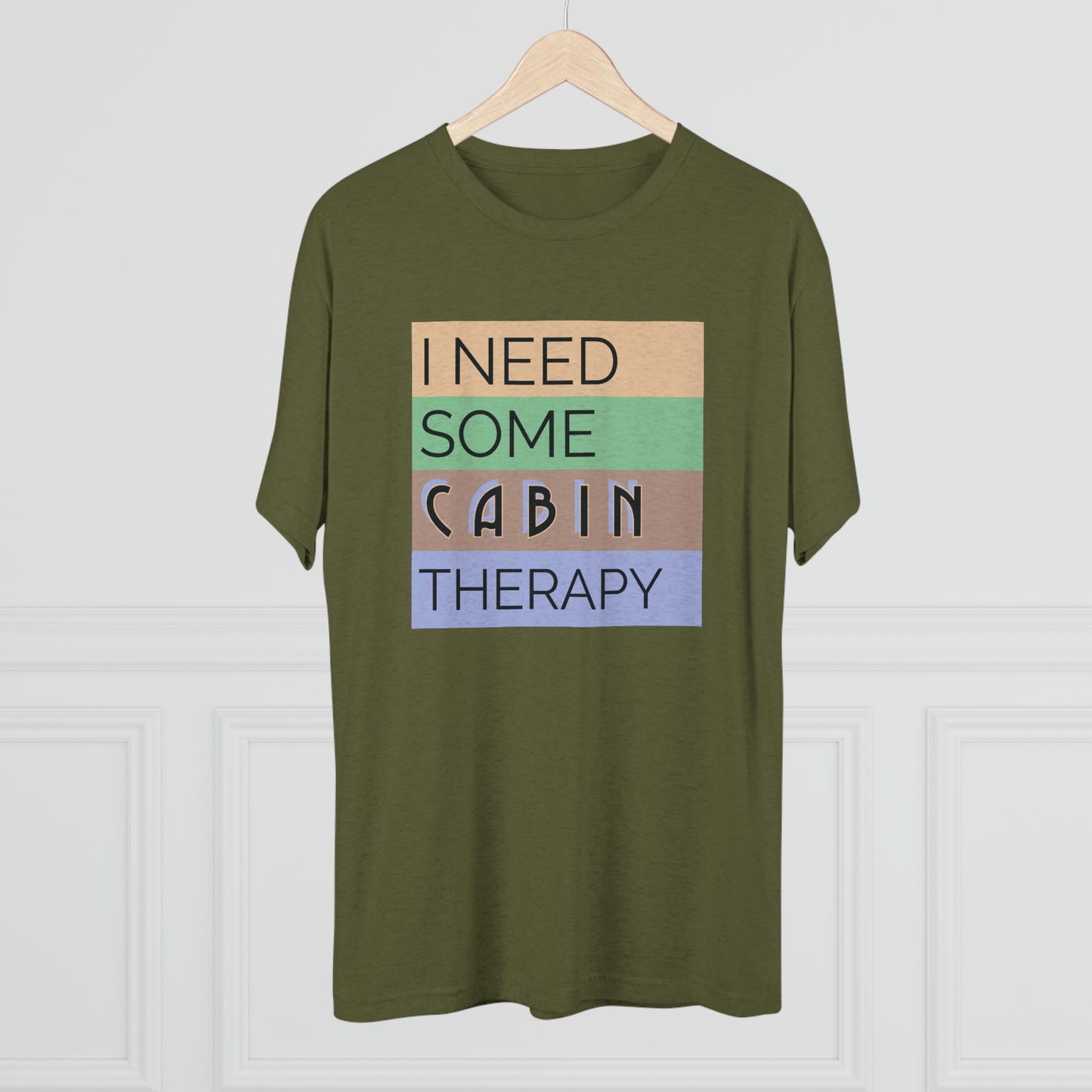 Cabin Therapy - Unisex Tri-Blend Crew Tee