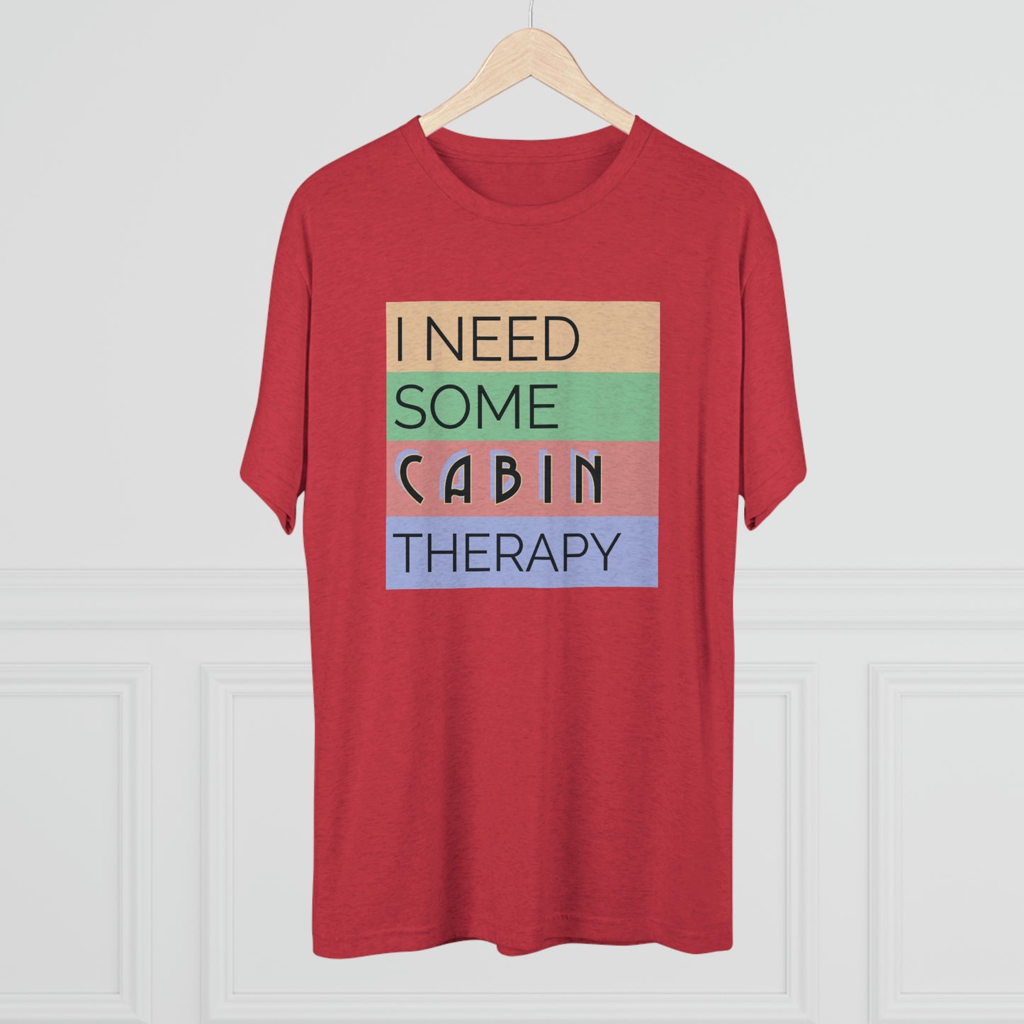 Cabin Therapy - Unisex Tri-Blend Crew Tee