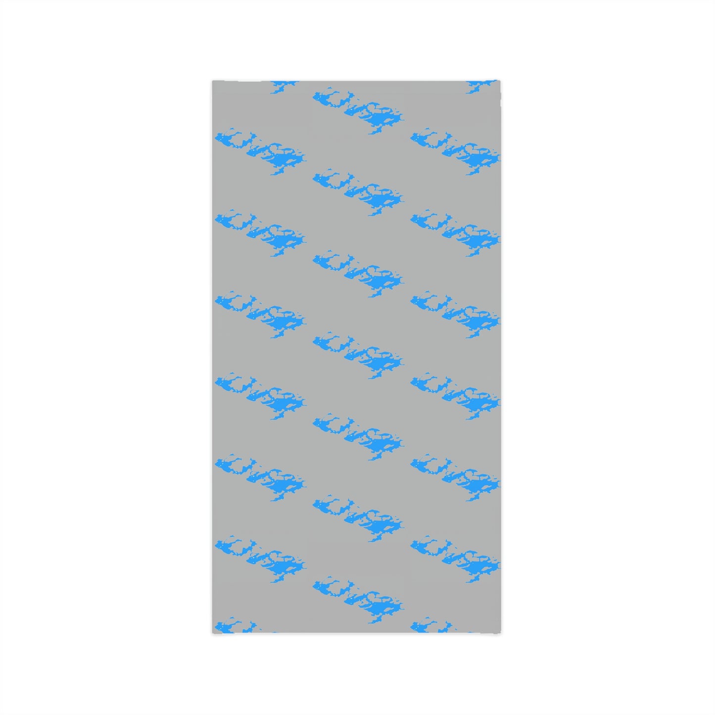 Summer Weather - Lake Vermilion - MN - Pattern - Fishing / Boating Lightweight Neck Gaiter - Grey