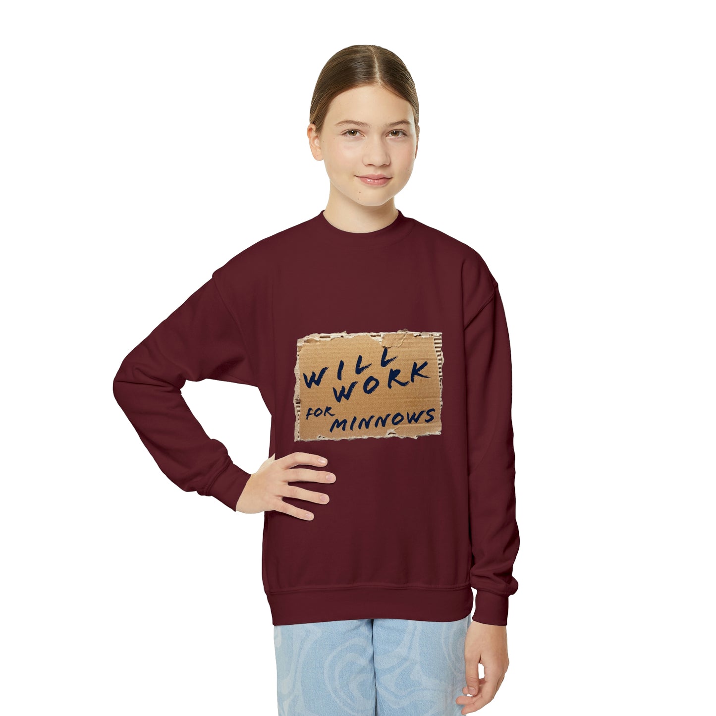 Will Work For Minnows - Toddler & Youth Sweatshirt