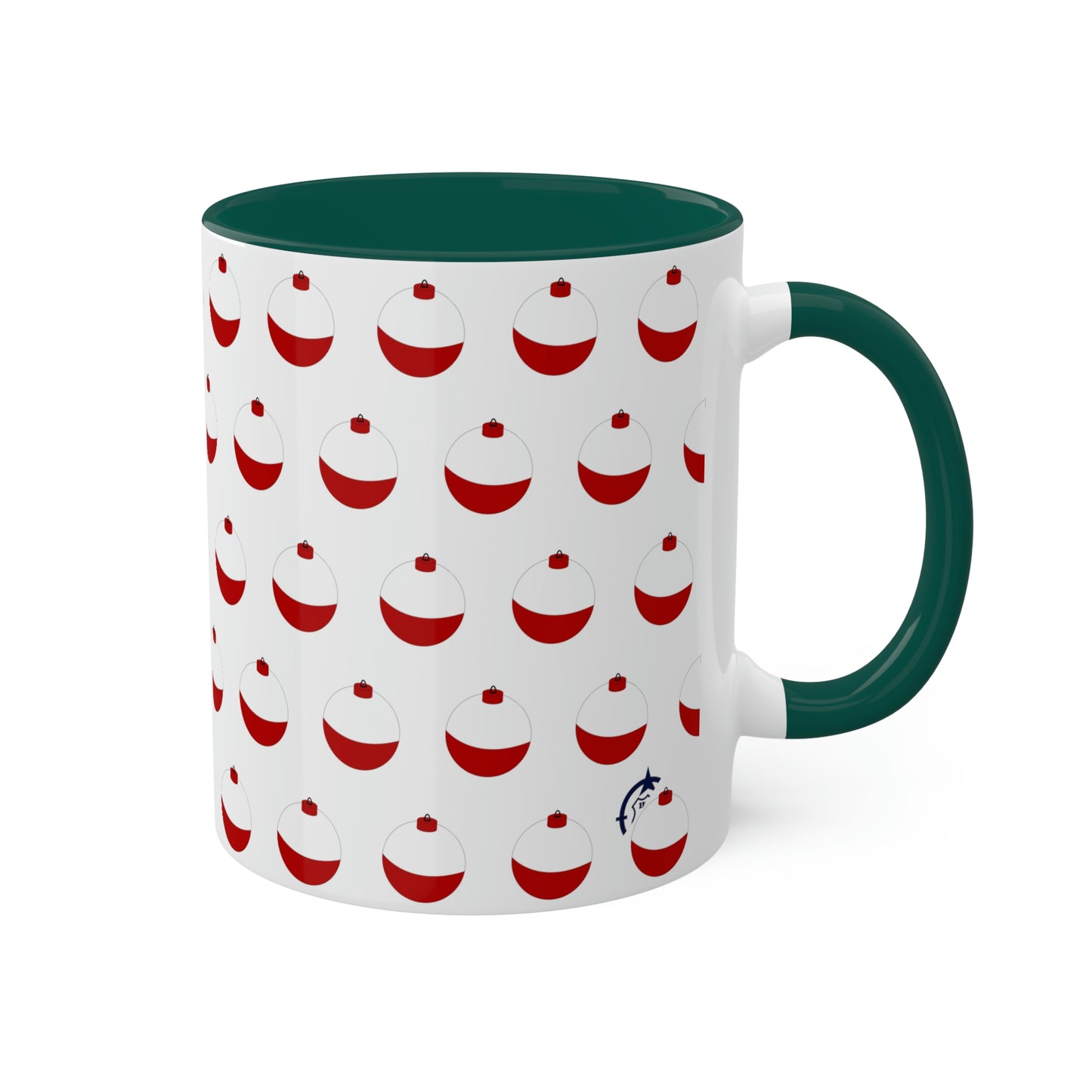 Traditional Red & White Bobber - Colorful Mugs, 11oz
