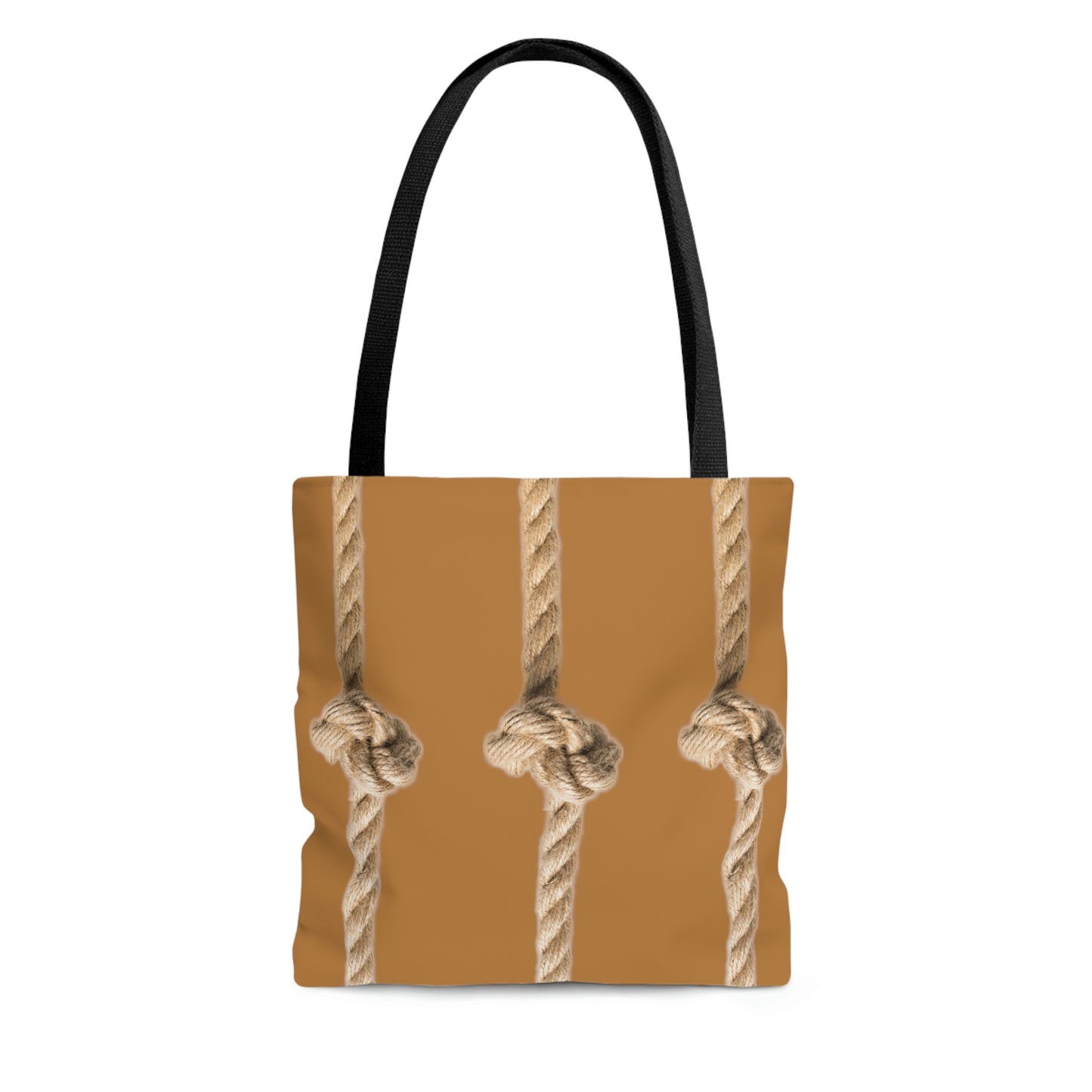 Rope Decor Boat / Beach Bag - Brown AOP Tote Bag