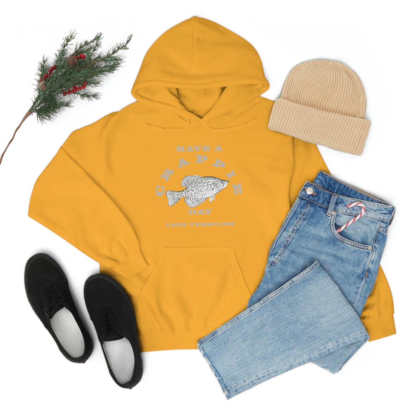 Crappie Day - Lake Vermilion - Fishing - Unisex Heavy Blend™ Hooded Sweatshirt