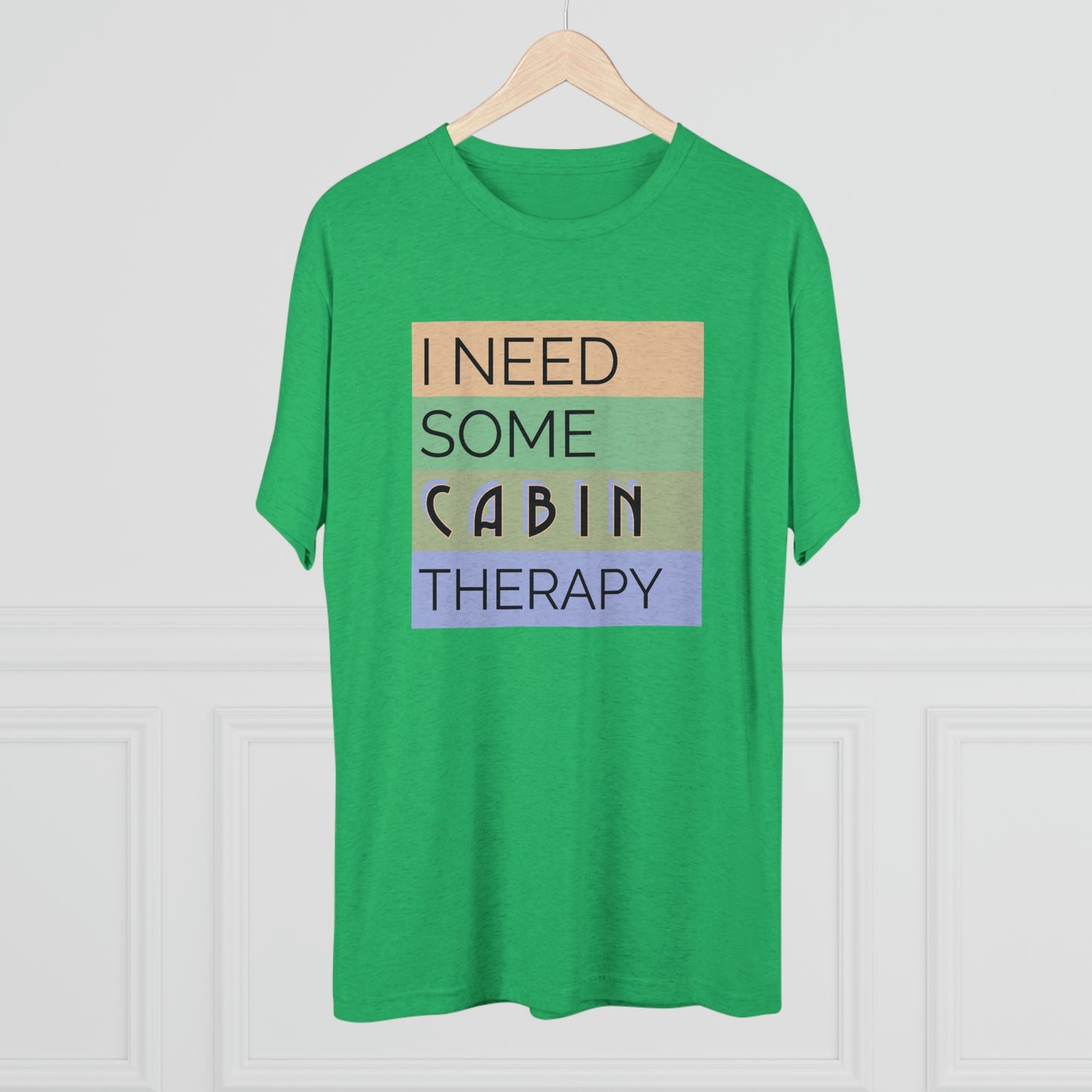 Cabin Therapy - Unisex Tri-Blend Crew Tee