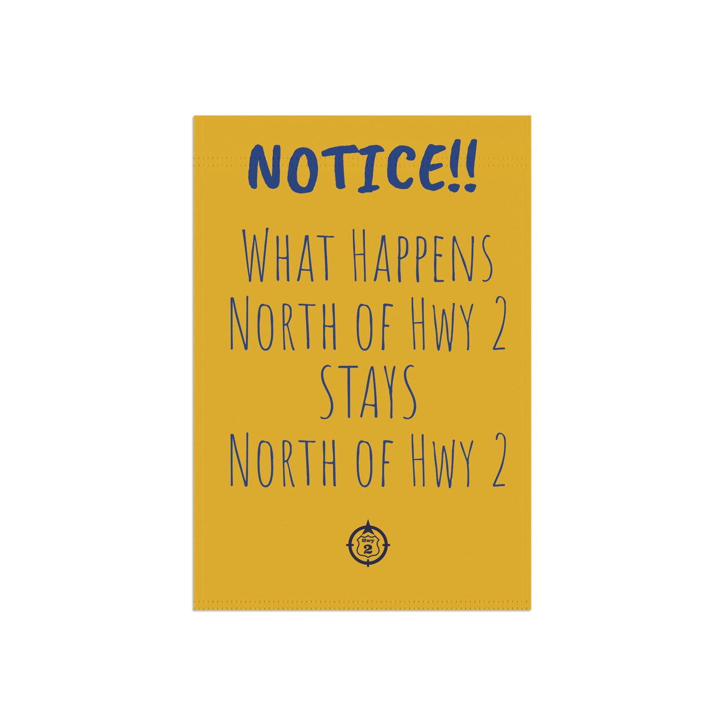 NOTICE!! Cabin Rule - Yard / Dock Banner