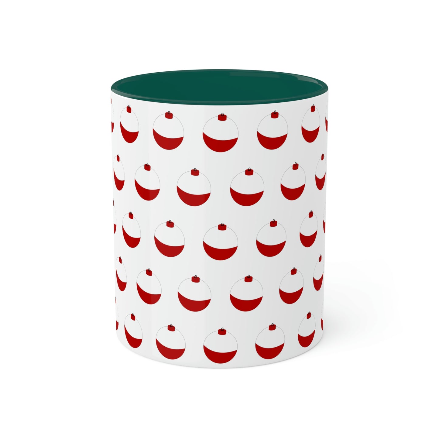 Traditional Red & White Bobber - Colorful Mugs, 11oz