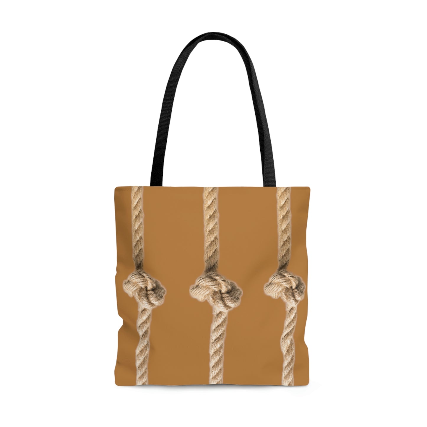 Rope Decor Boat / Beach Bag - Brown AOP Tote Bag