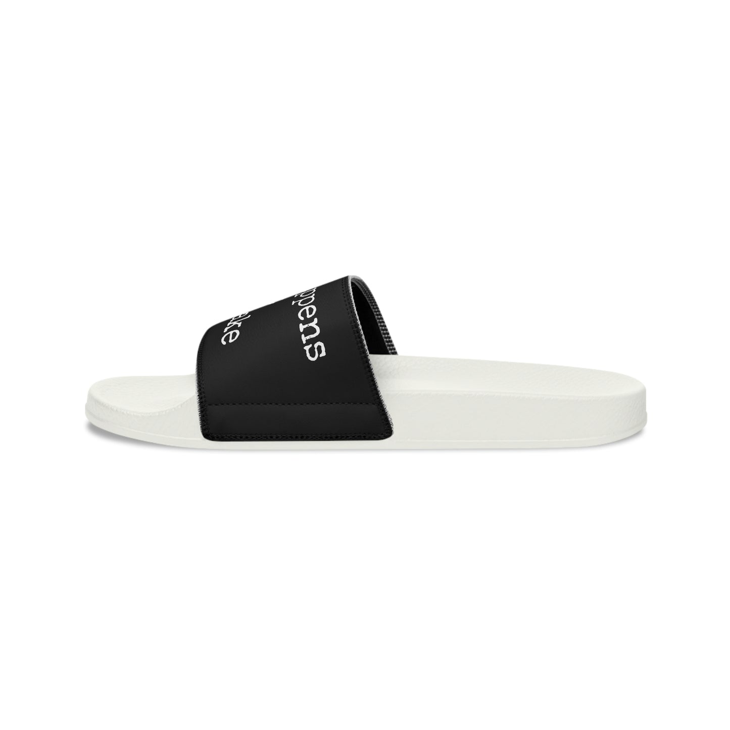 What Happens At The Lake - Black - Women's Slide Sandals