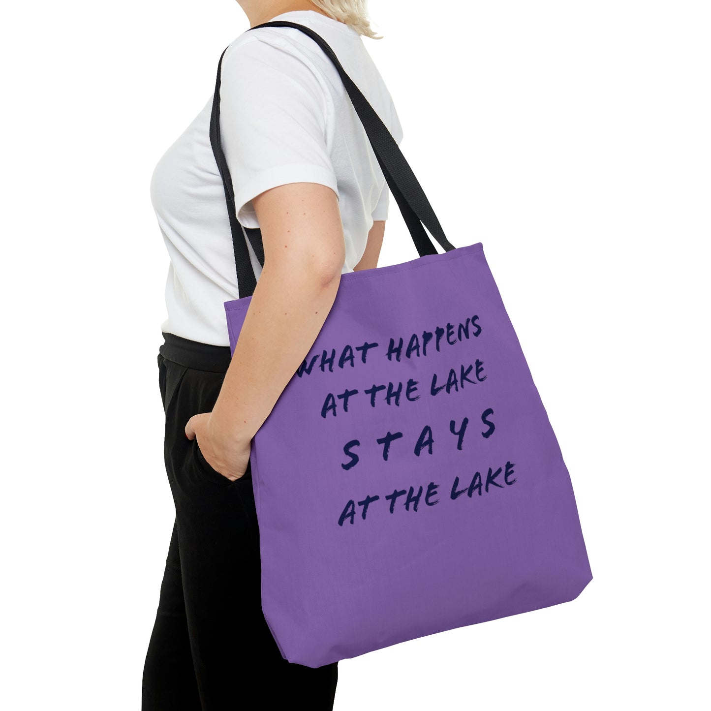 What Happens At The Lake - Boat / Beach Bag - AOP Tote Bag