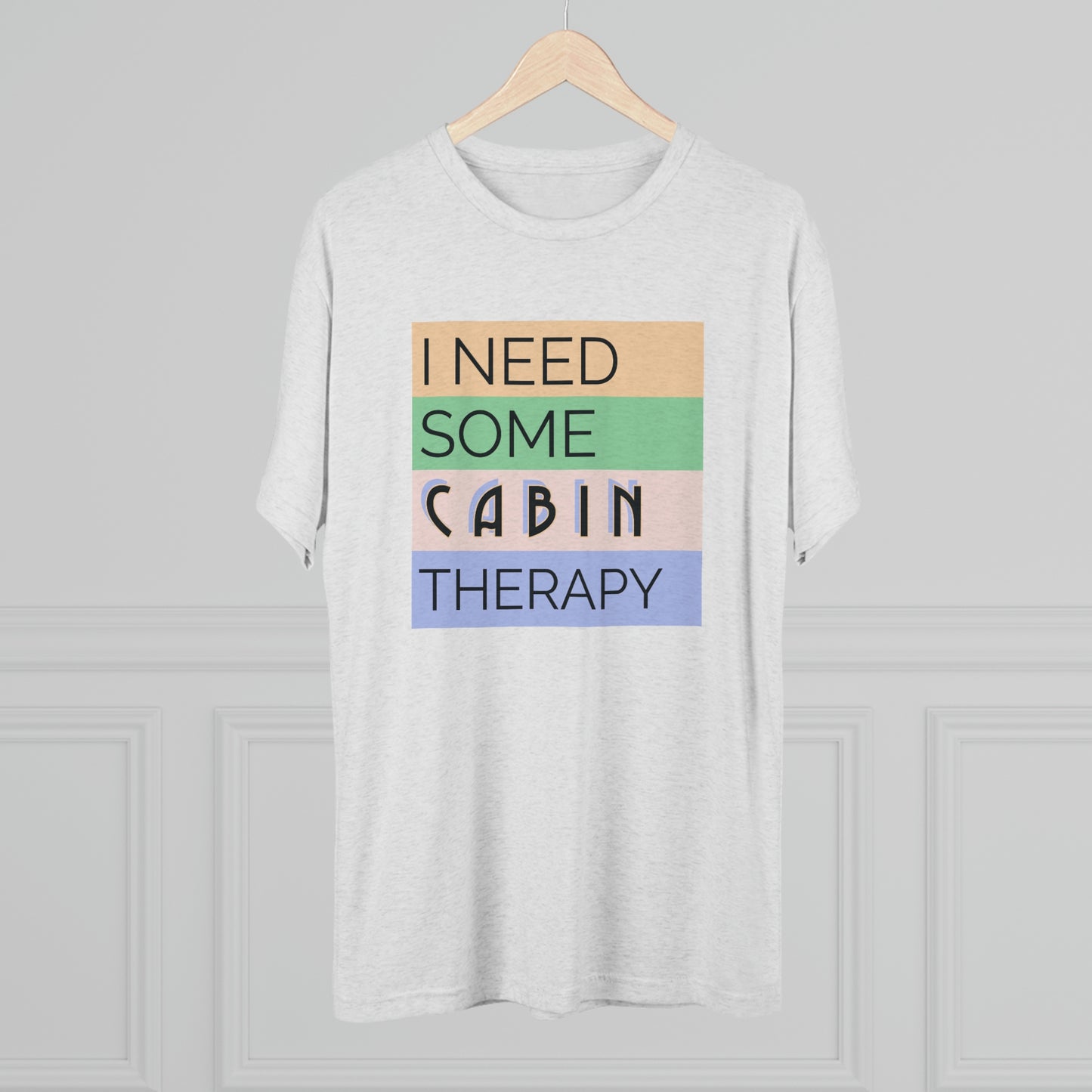 Cabin Therapy - Unisex Tri-Blend Crew Tee