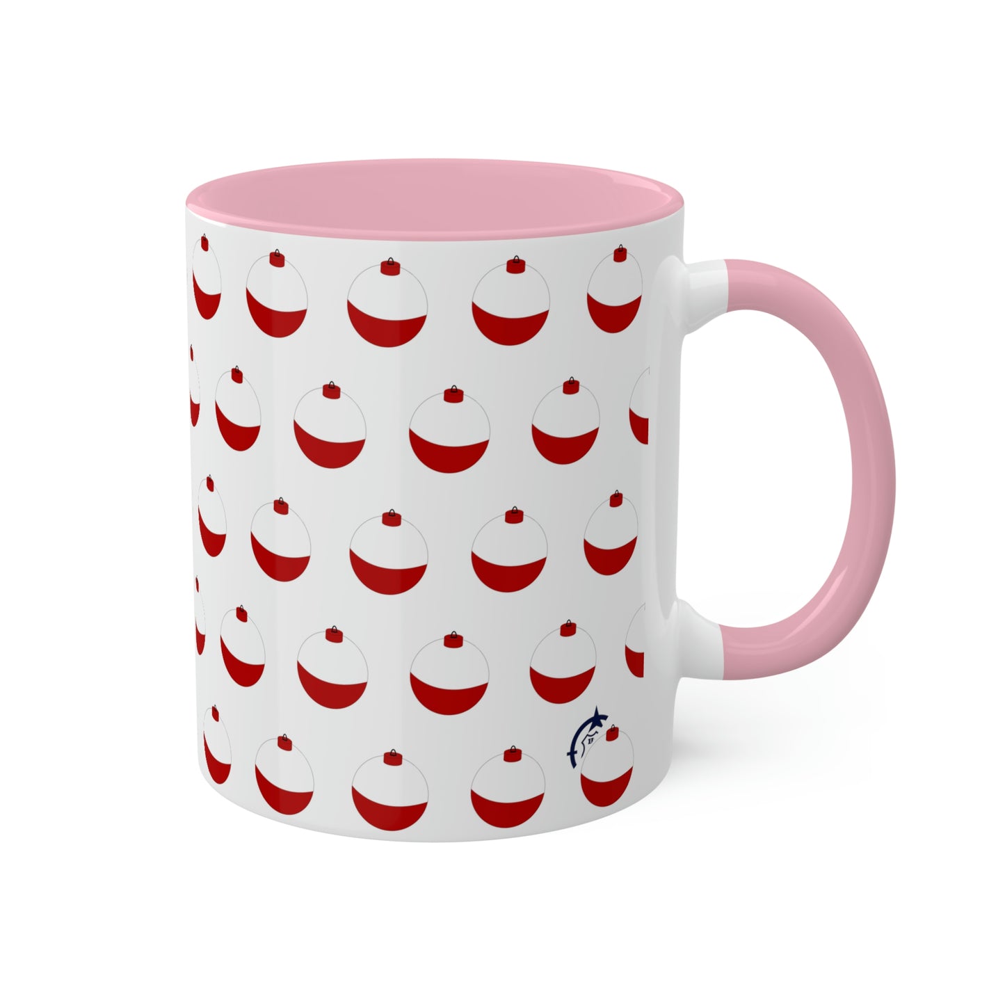 Traditional Red & White Bobber - Colorful Mugs, 11oz