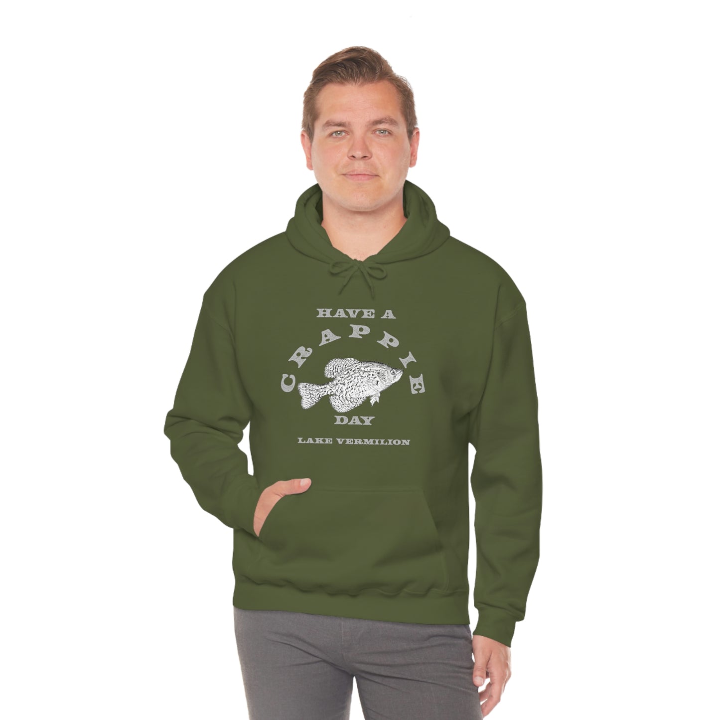 Crappie Day - Lake Vermilion - Fishing - Unisex Heavy Blend™ Hooded Sweatshirt