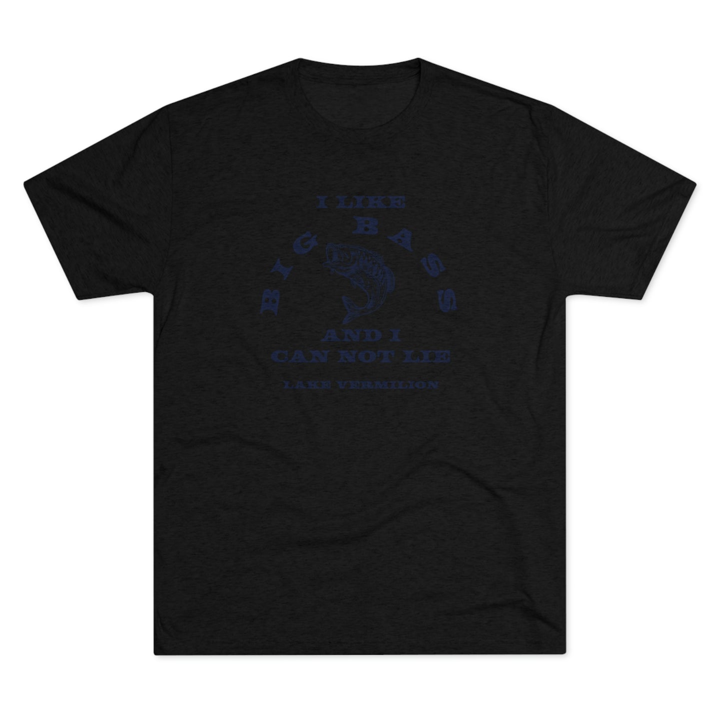 Big Bass - Lake Vermilion - Unisex Tri-Blend Crew Tee