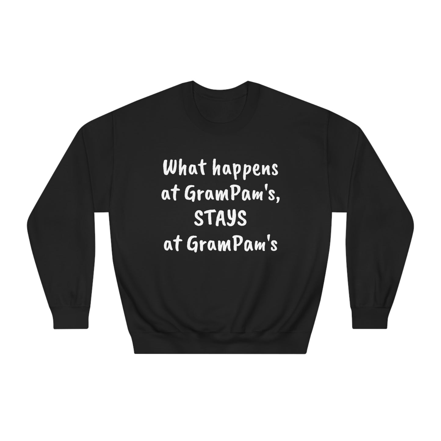 What Happens At GramPam's - Unisex DryBlend® Crewneck Sweatshirt