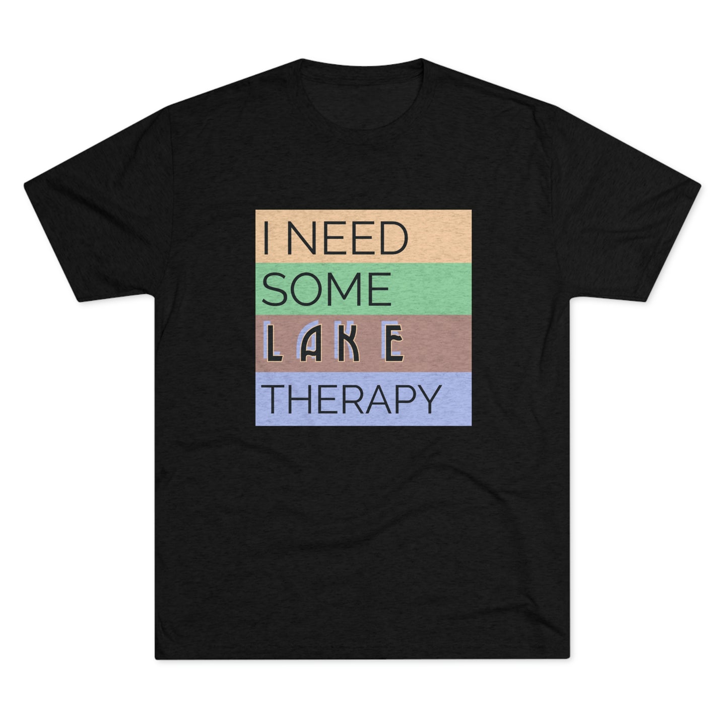Lake Therapy - Unisex Tri-Blend Crew Tee