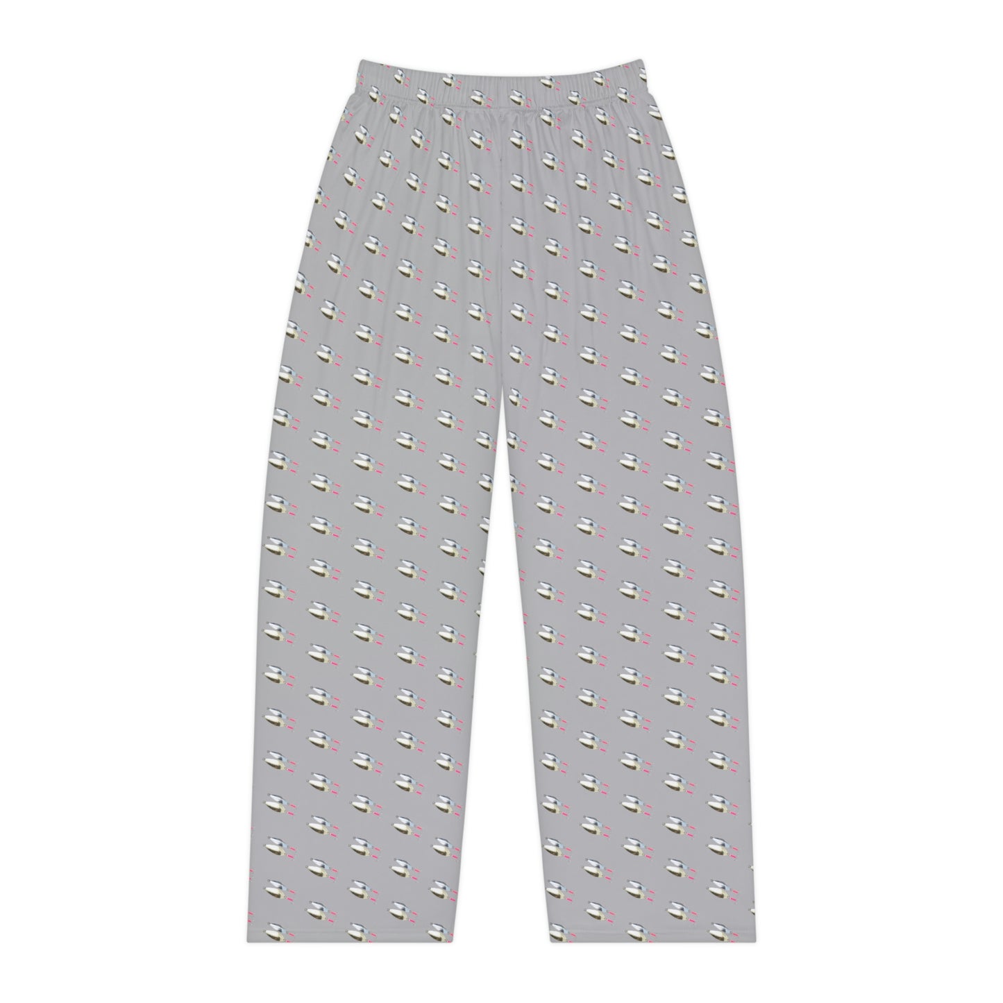 Fishing Lure - Fishing Theme - Bait - Women's Pajama Pants - Light Grey
