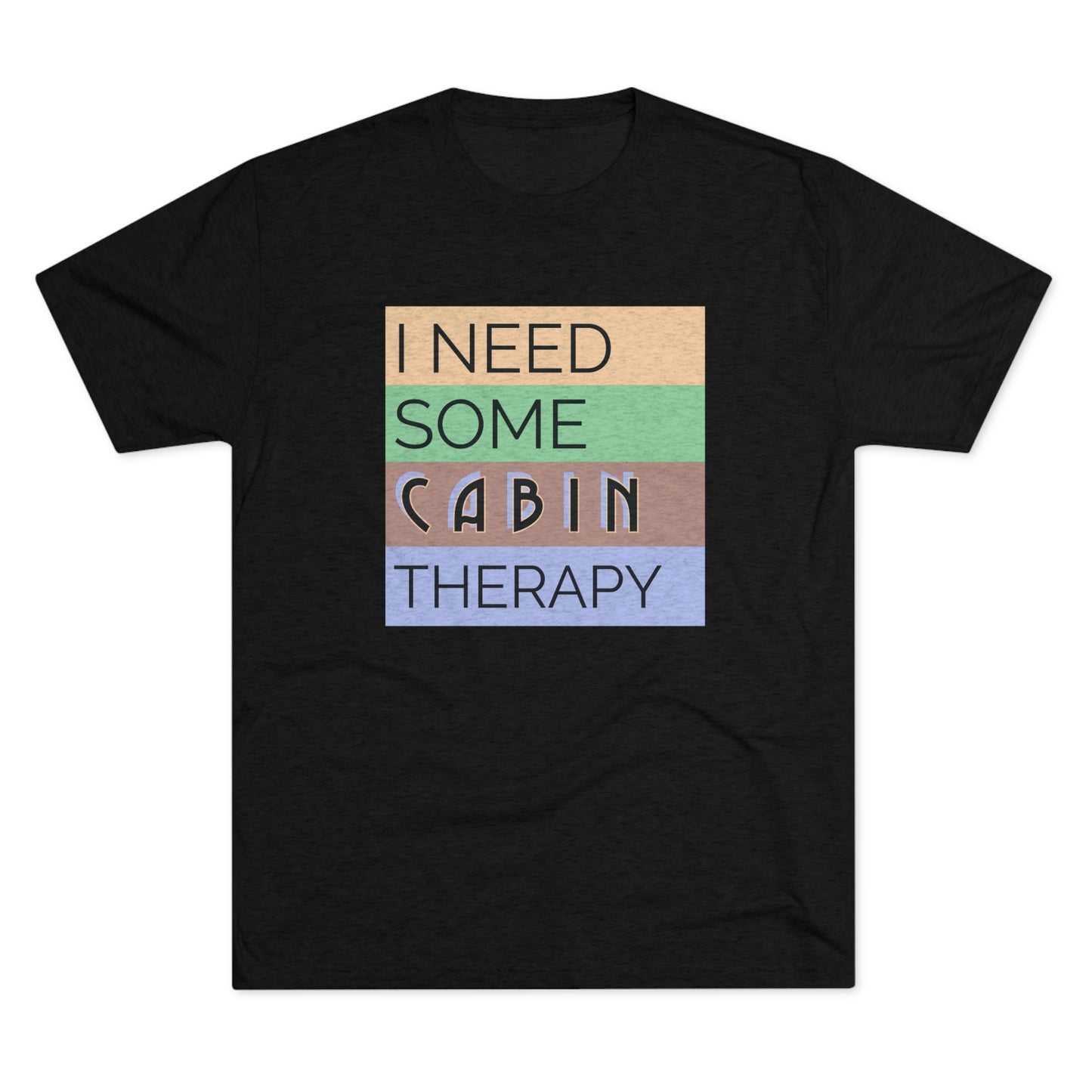 Cabin Therapy - Unisex Tri-Blend Crew Tee