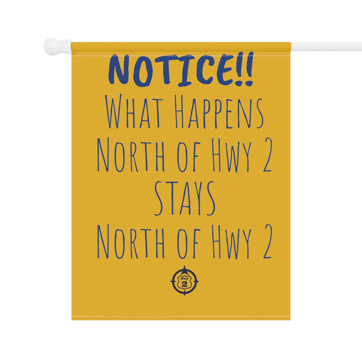 NOTICE!! Cabin Rule - Yard / Dock Banner