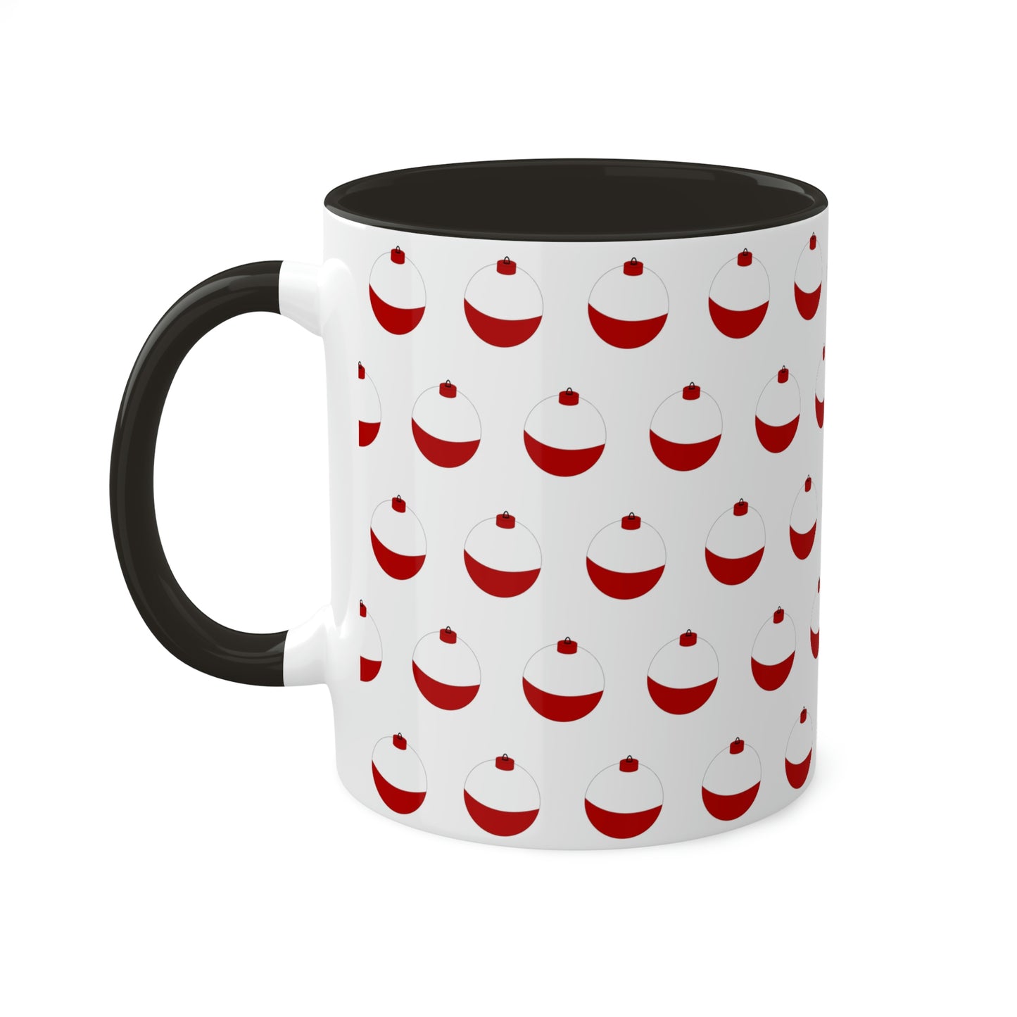 Traditional Red & White Bobber - Colorful Mugs, 11oz