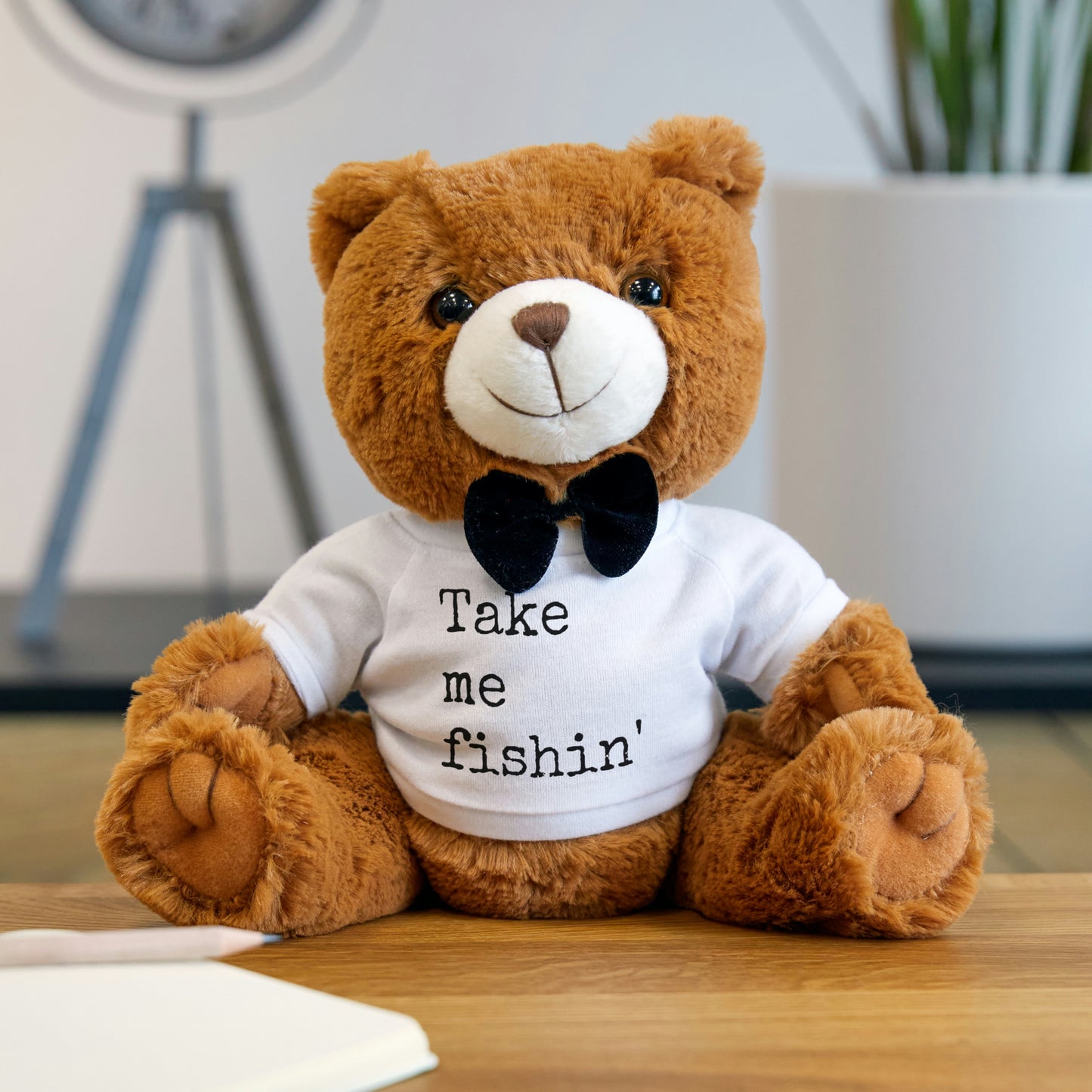 Take Me Fishin' - Fishing Theme - Teddy Bear with T-Shirt