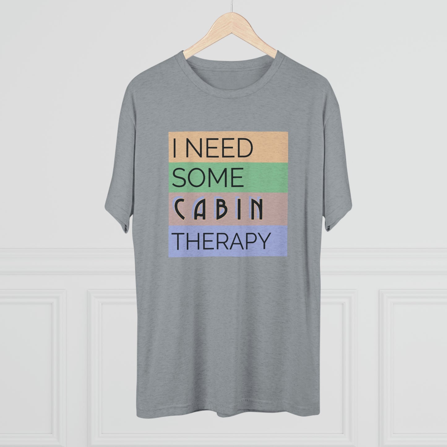 Cabin Therapy - Unisex Tri-Blend Crew Tee