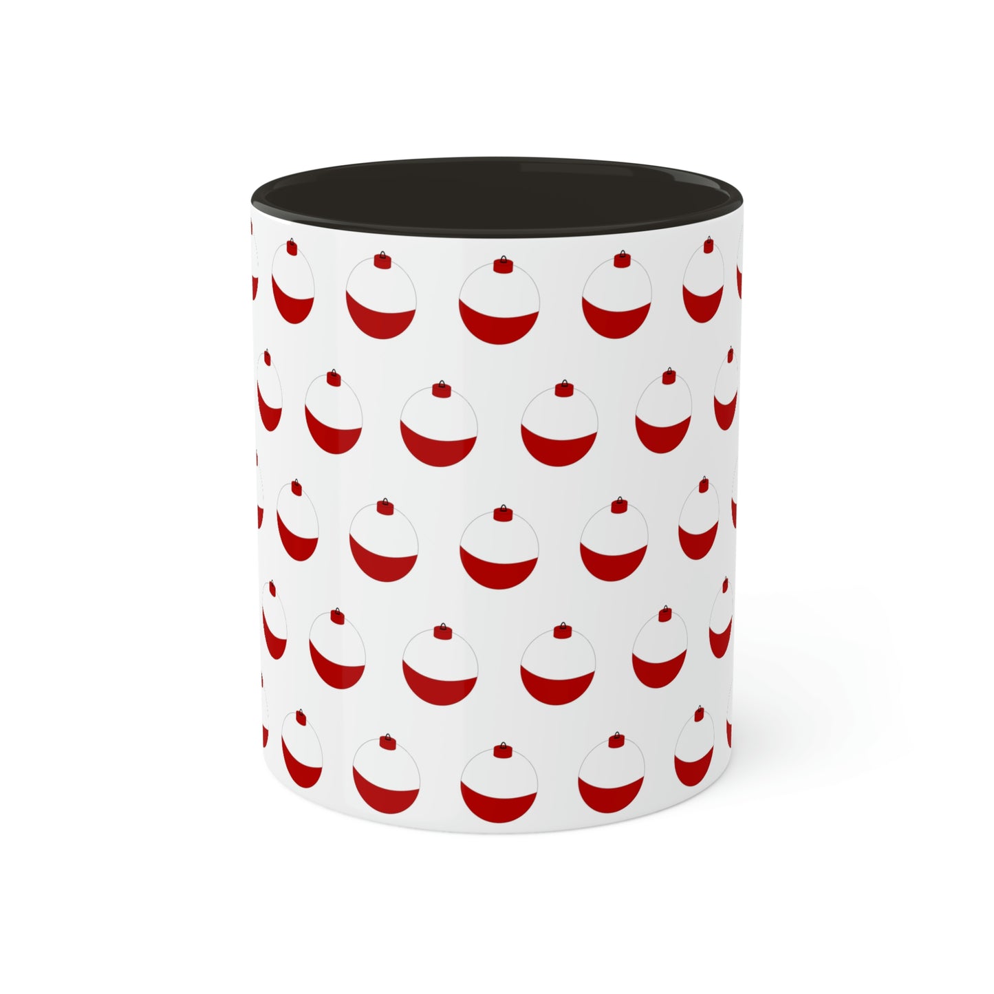 Traditional Red & White Bobber - Colorful Mugs, 11oz