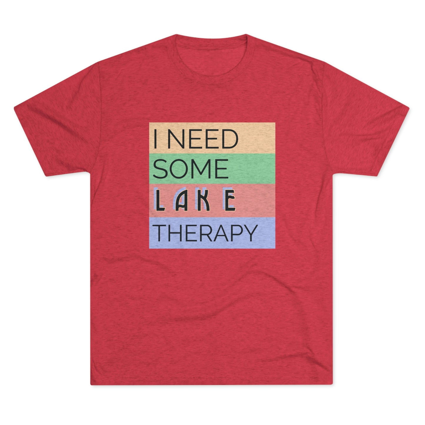 Lake Therapy - Unisex Tri-Blend Crew Tee