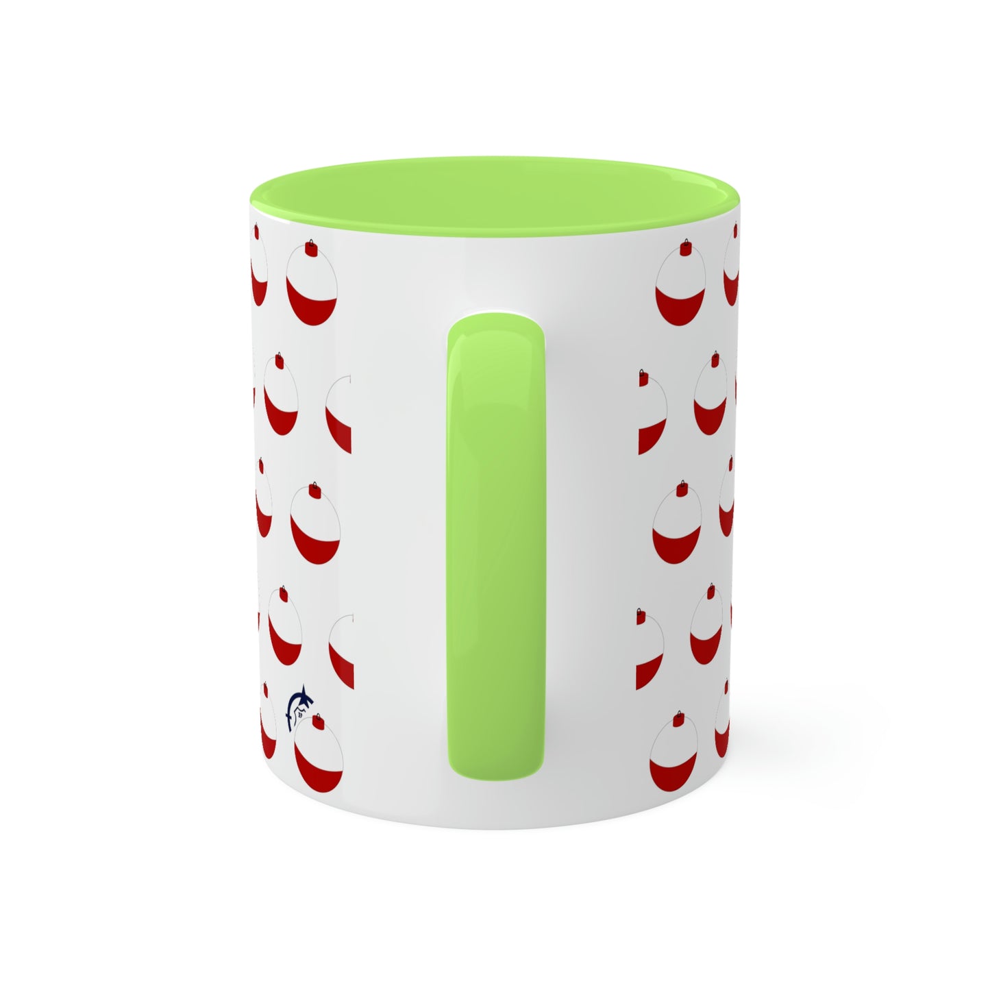 Traditional Red & White Bobber - Colorful Mugs, 11oz
