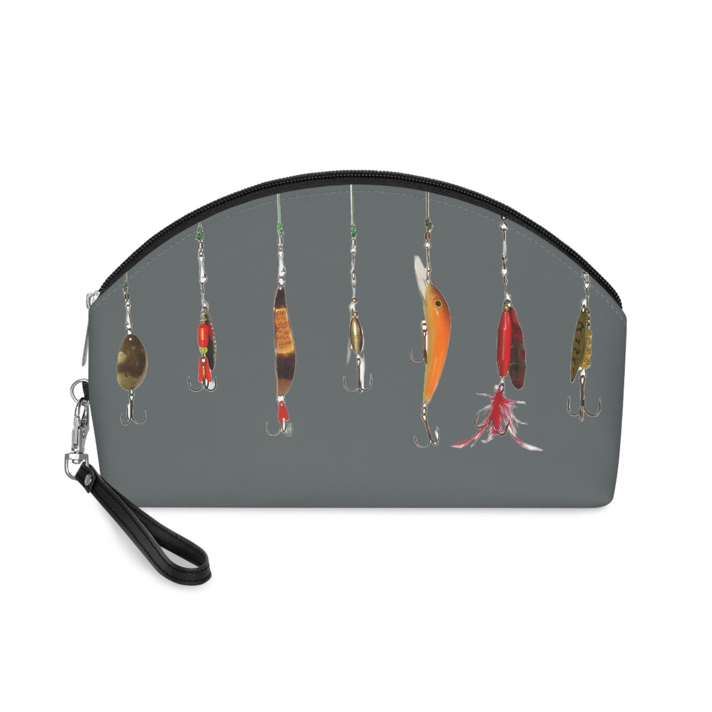 Fishing Theme Boat / Beach Bag - Lures - Dark Grey