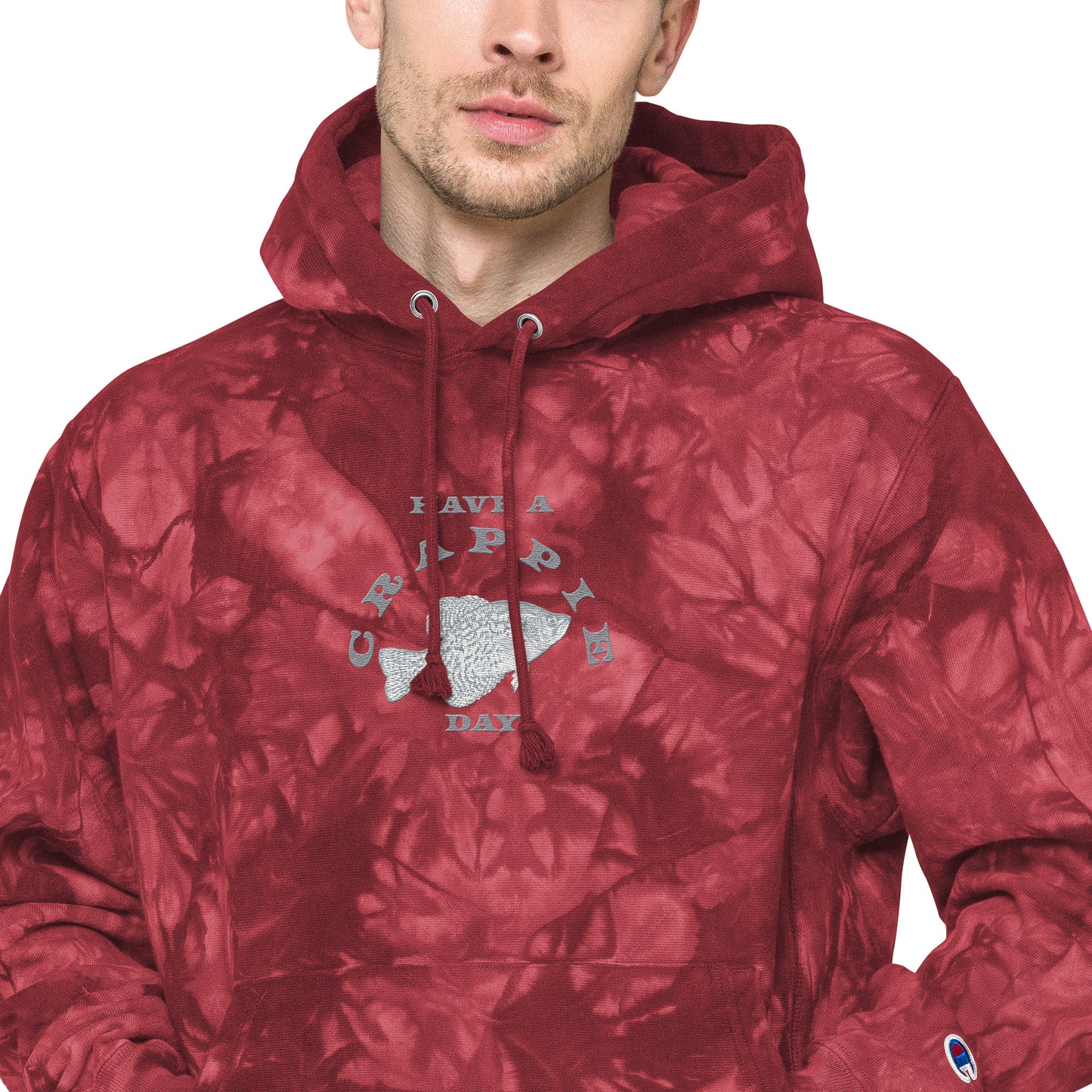 Have a Crappie Day - Fishing Theme - Unisex Champion tie-dye hoodie