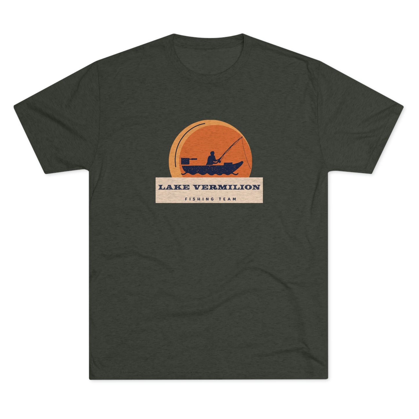 Fishin Team - Lake Vermilion - Unisex Tri-Blend Crew Tee