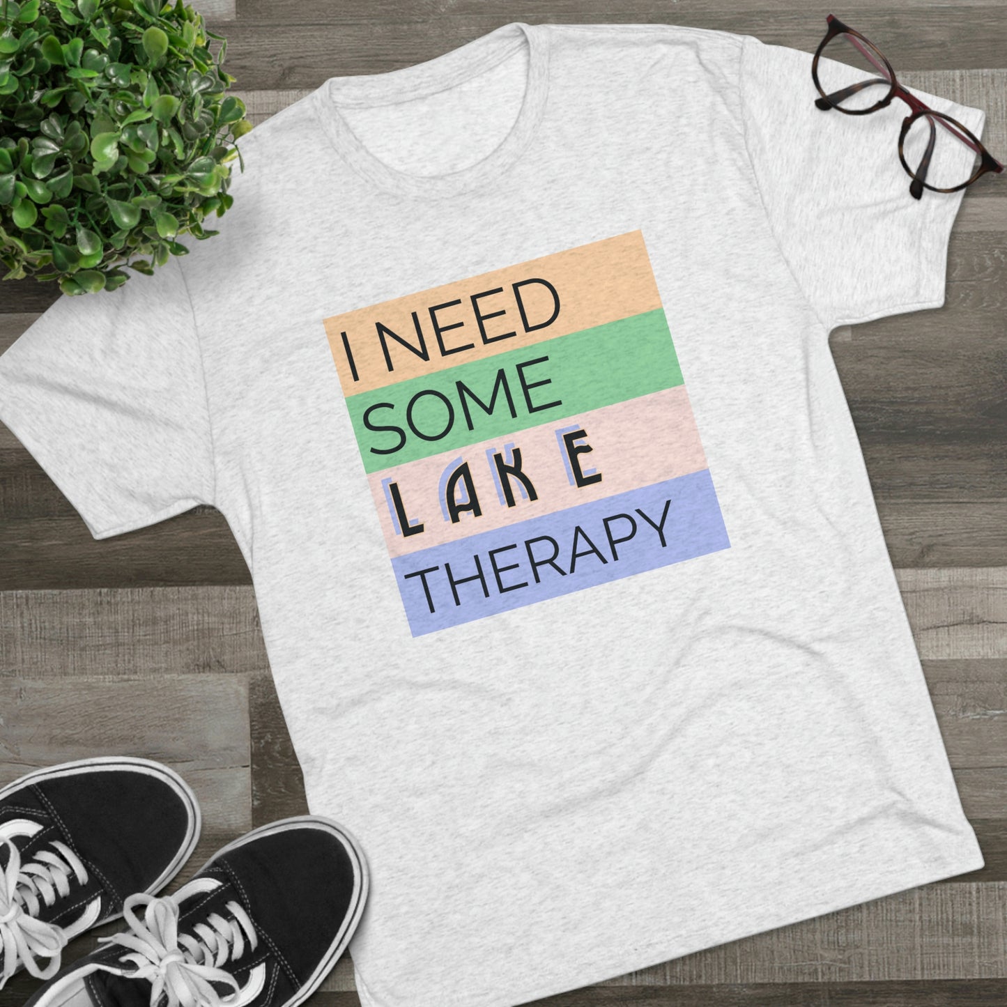 Lake Therapy -  Unisex Tri-Blend Crew Tee