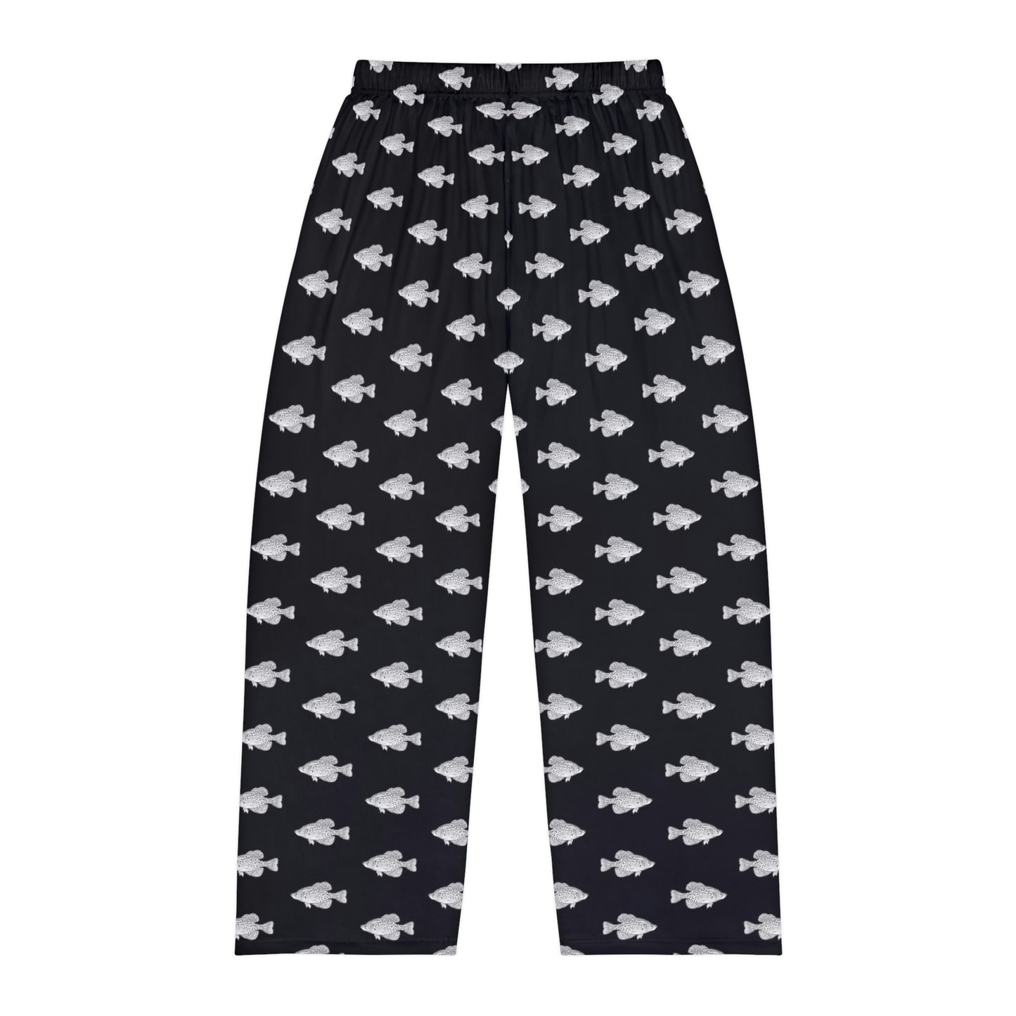 Crappie - Fishing Theme - Bait - Men's Pajama Pants - Black