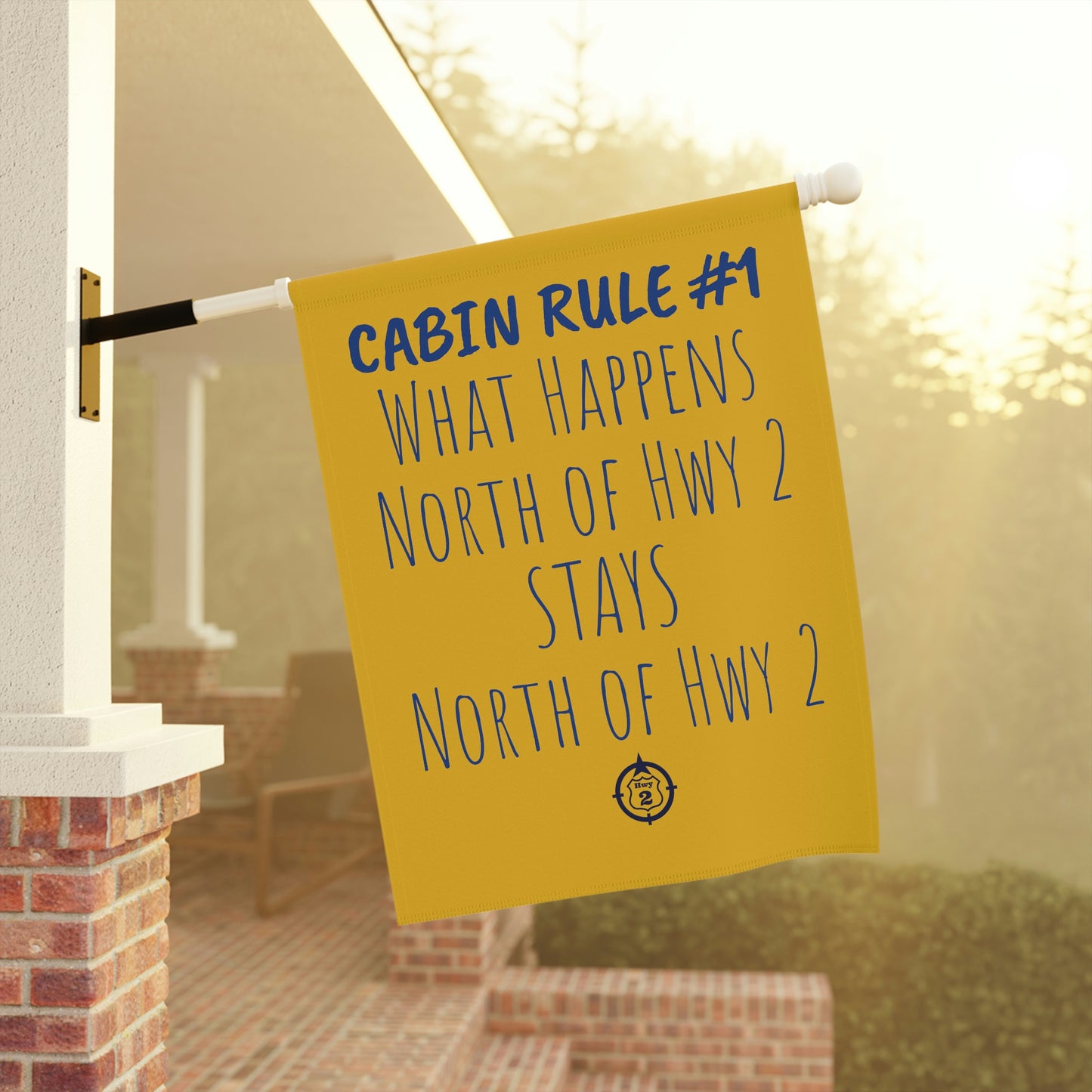 Cabin Rule #1 - Yard / Dock Banner