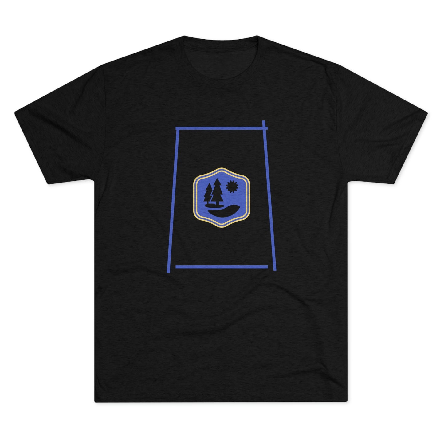 Lake Therapy - Blue Accents - Lake Vermilion - Unisex Tri-Blend Crew Tee