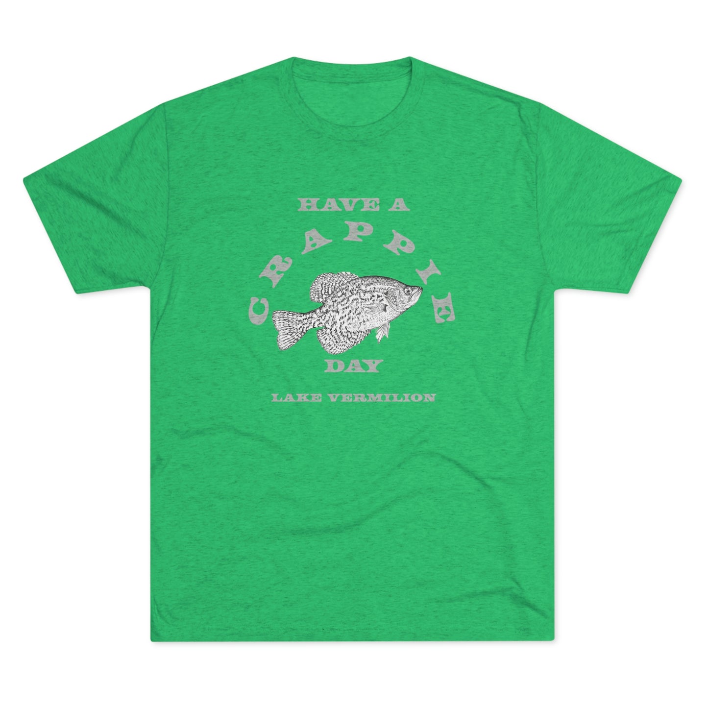 Crappie Day - Lake Vermilion - Light Graphic - Unisex Tri-Blend Crew Tee