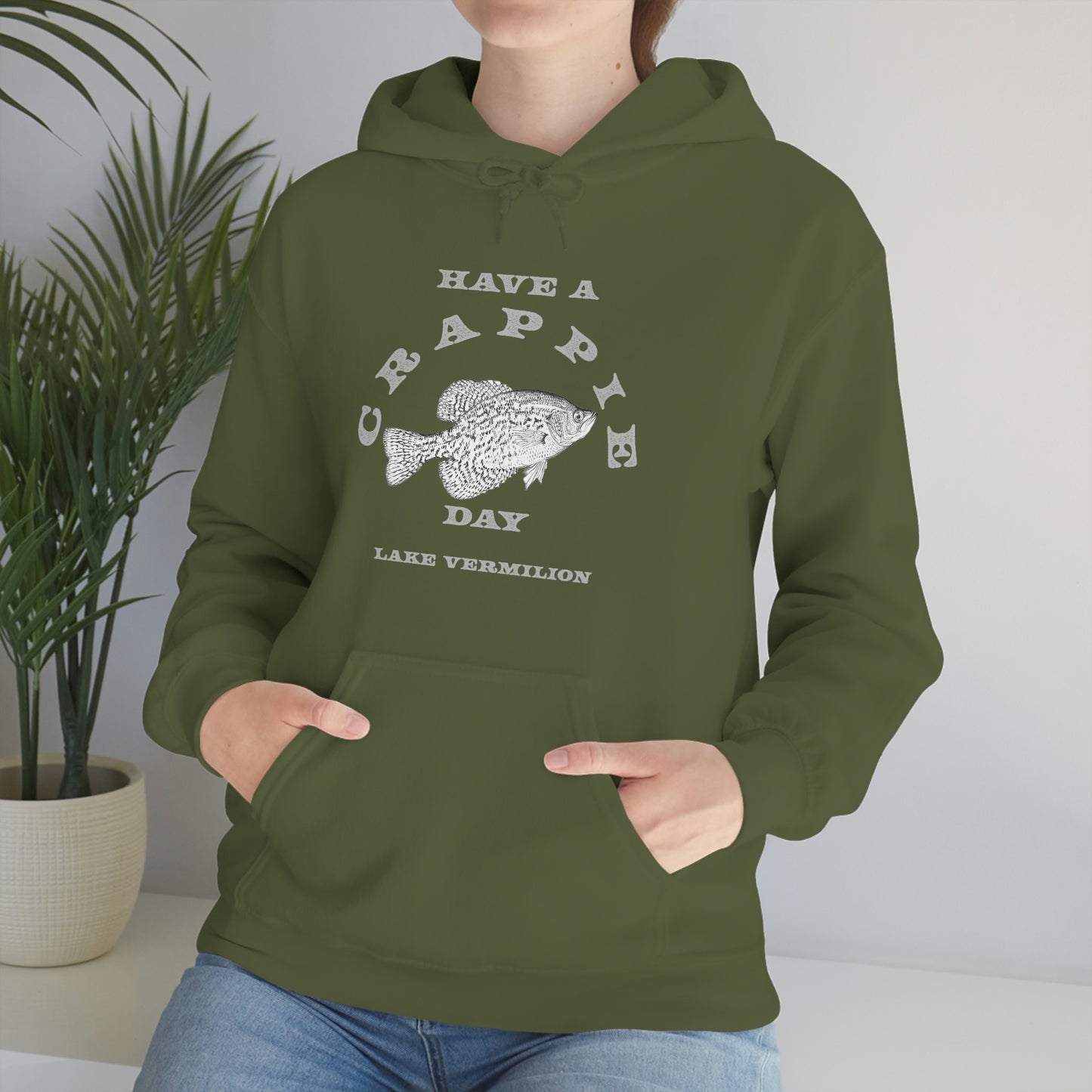 Crappie Day - Lake Vermilion - Fishing - Unisex Heavy Blend™ Hooded Sweatshirt